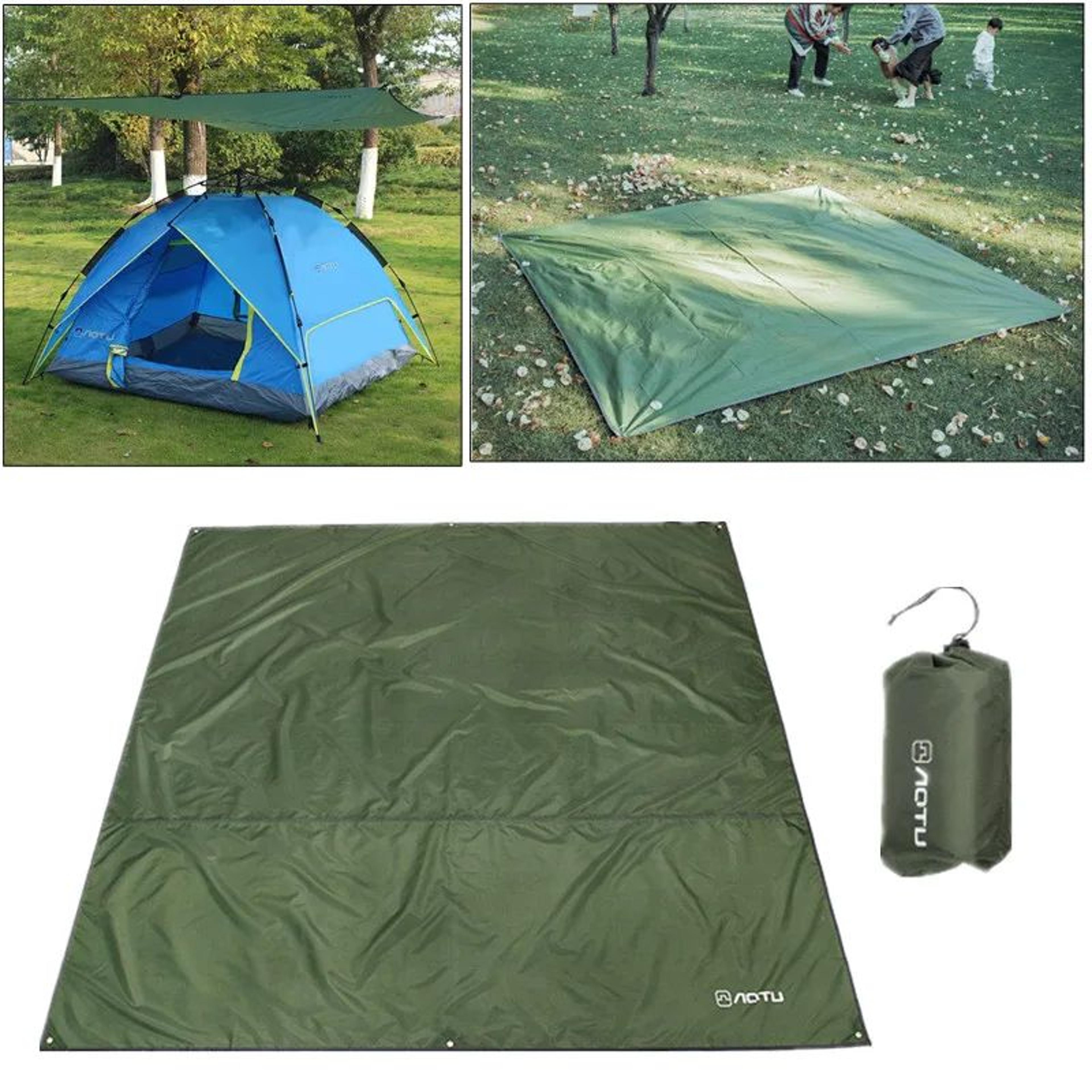 waterproof camping tarp for hammock shelter and picnic ground cover