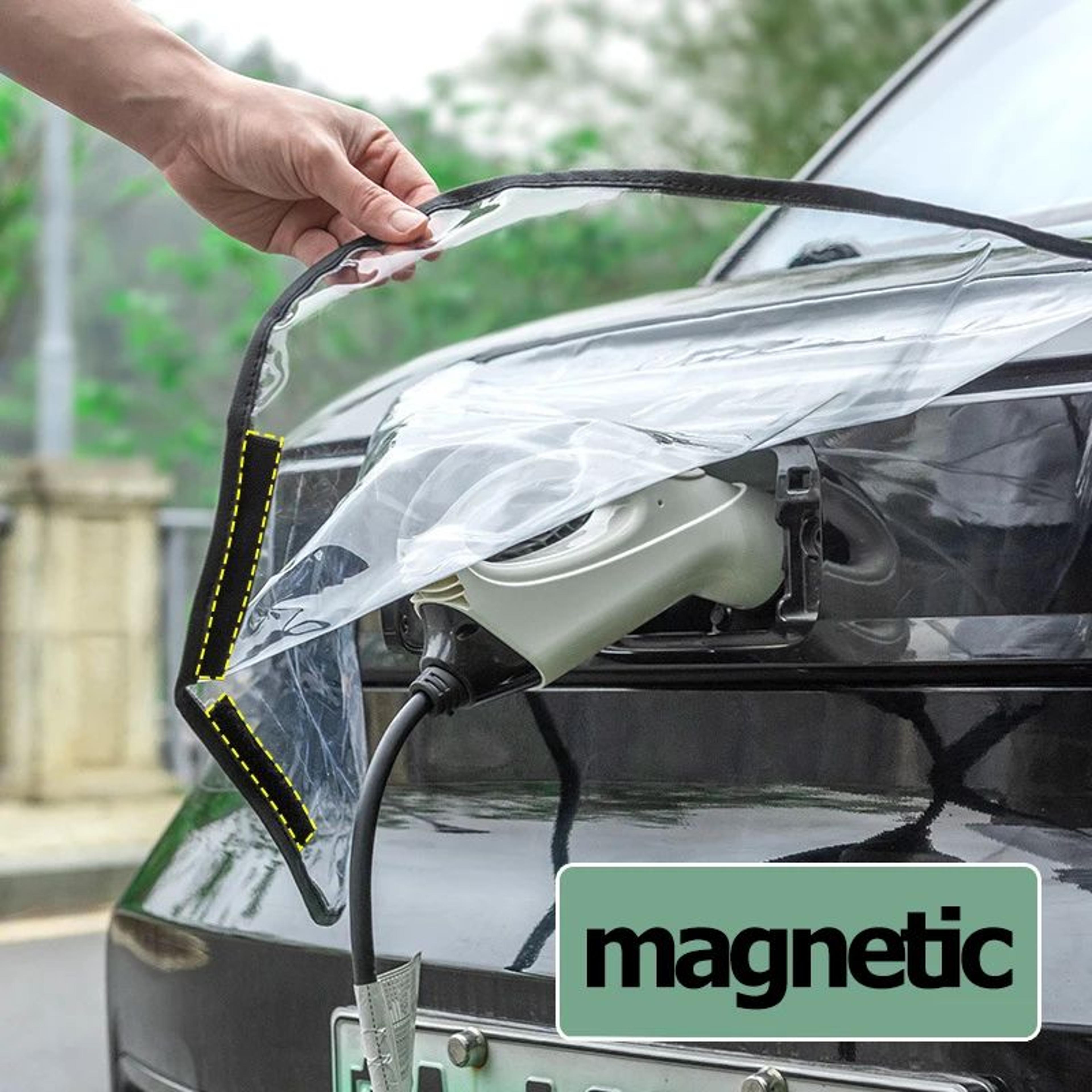 Magnetic EV Charging Port Weather Cover For Tesla Model 3 And Model Y 9