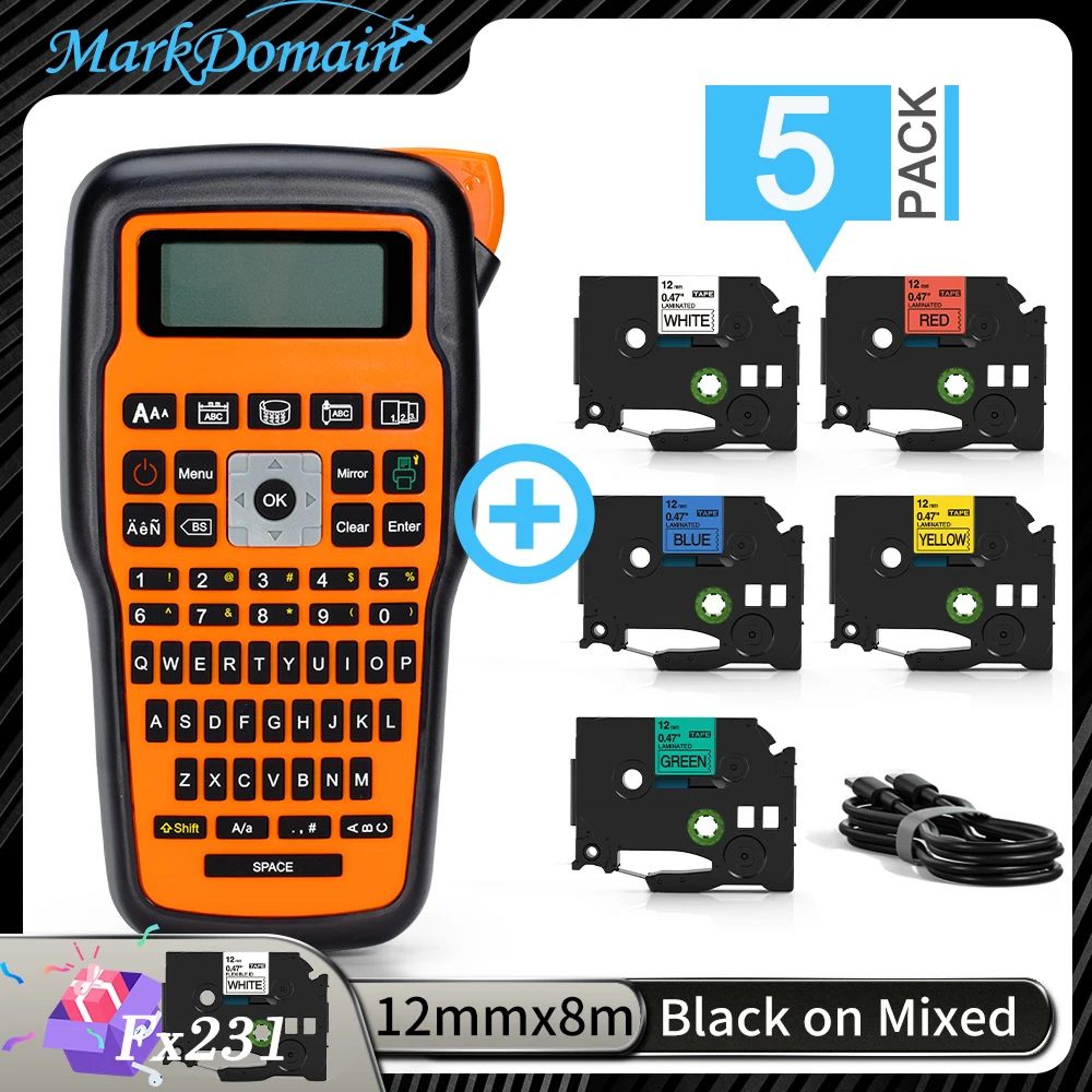 E1000 Pro Portable Handheld Label Maker For Industrial Labeling 12