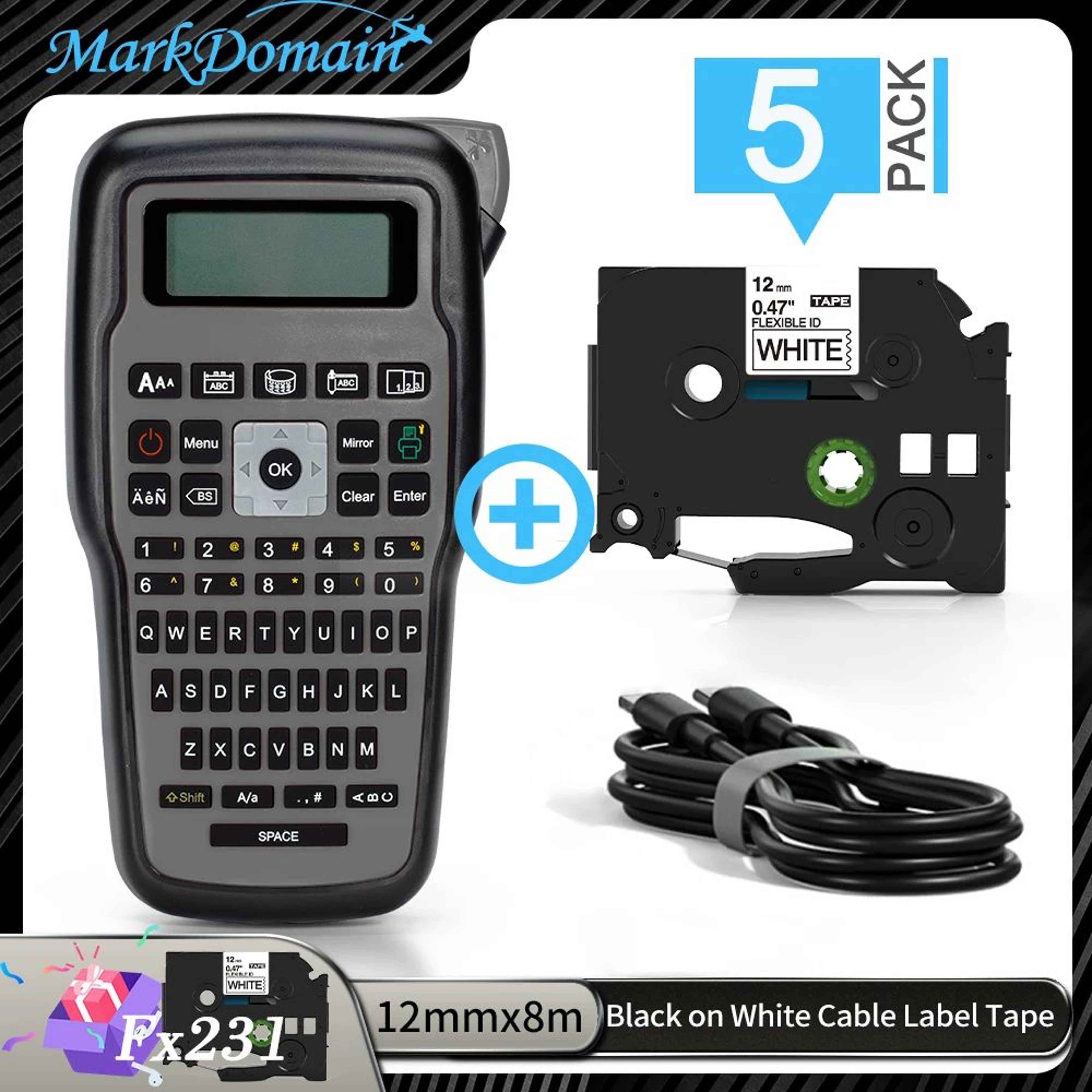 E1000 Pro Portable Handheld Label Maker For Industrial Labeling 20