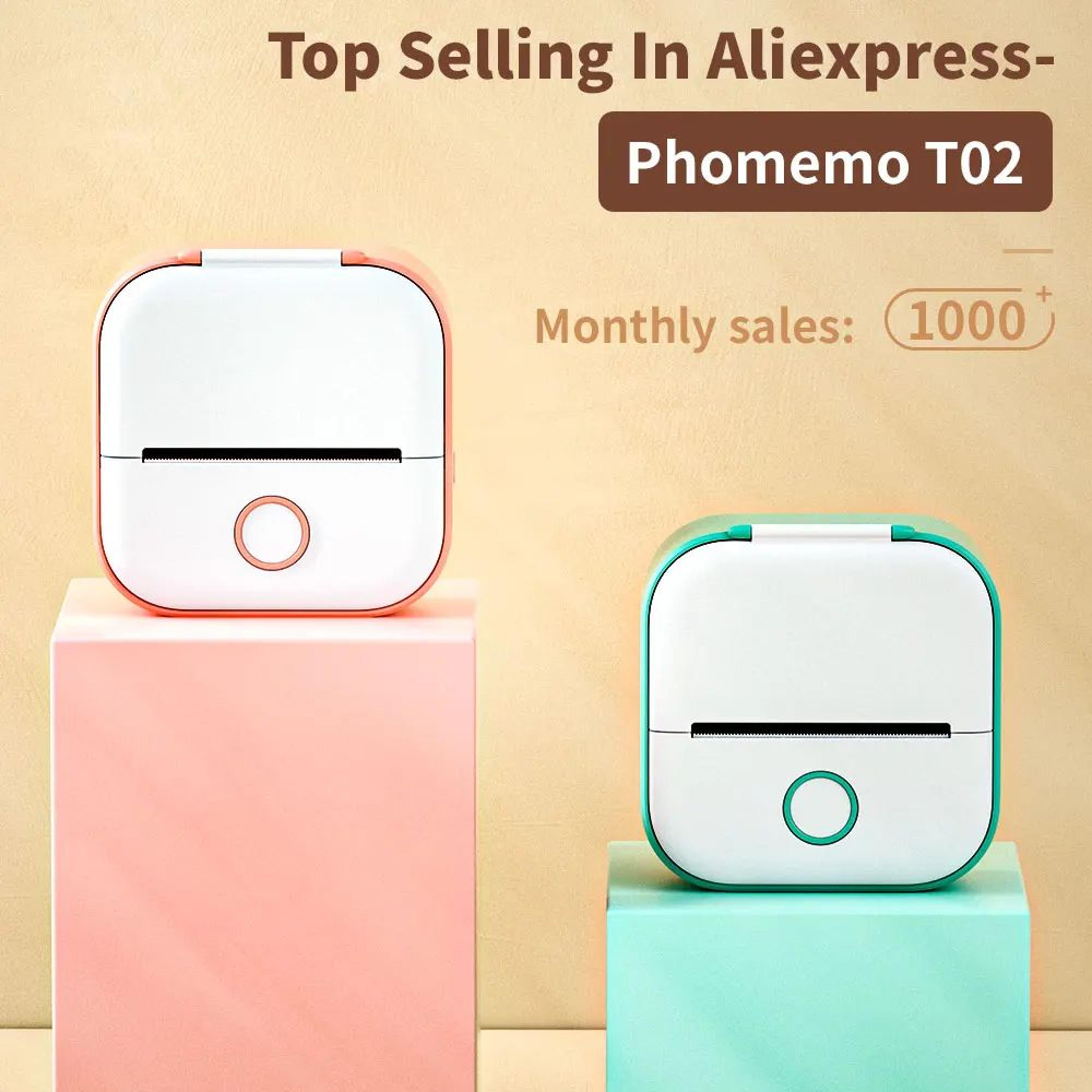 Phomemo T02 Mini Wireless Inkless Pocket Sticker Printer 6