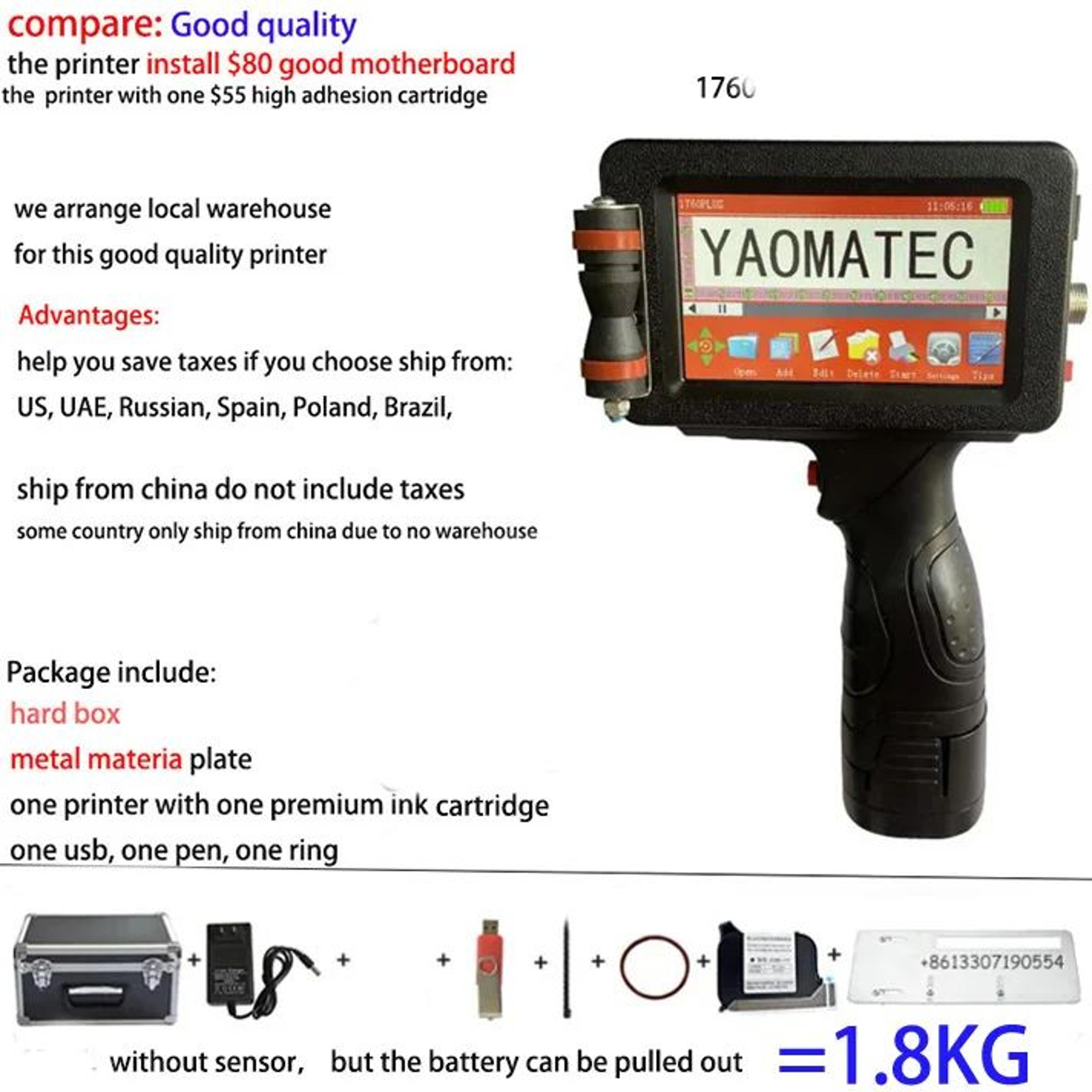 S7 Y7 Portable Handheld Inkjet Printer For Batch Codes And Logos 10