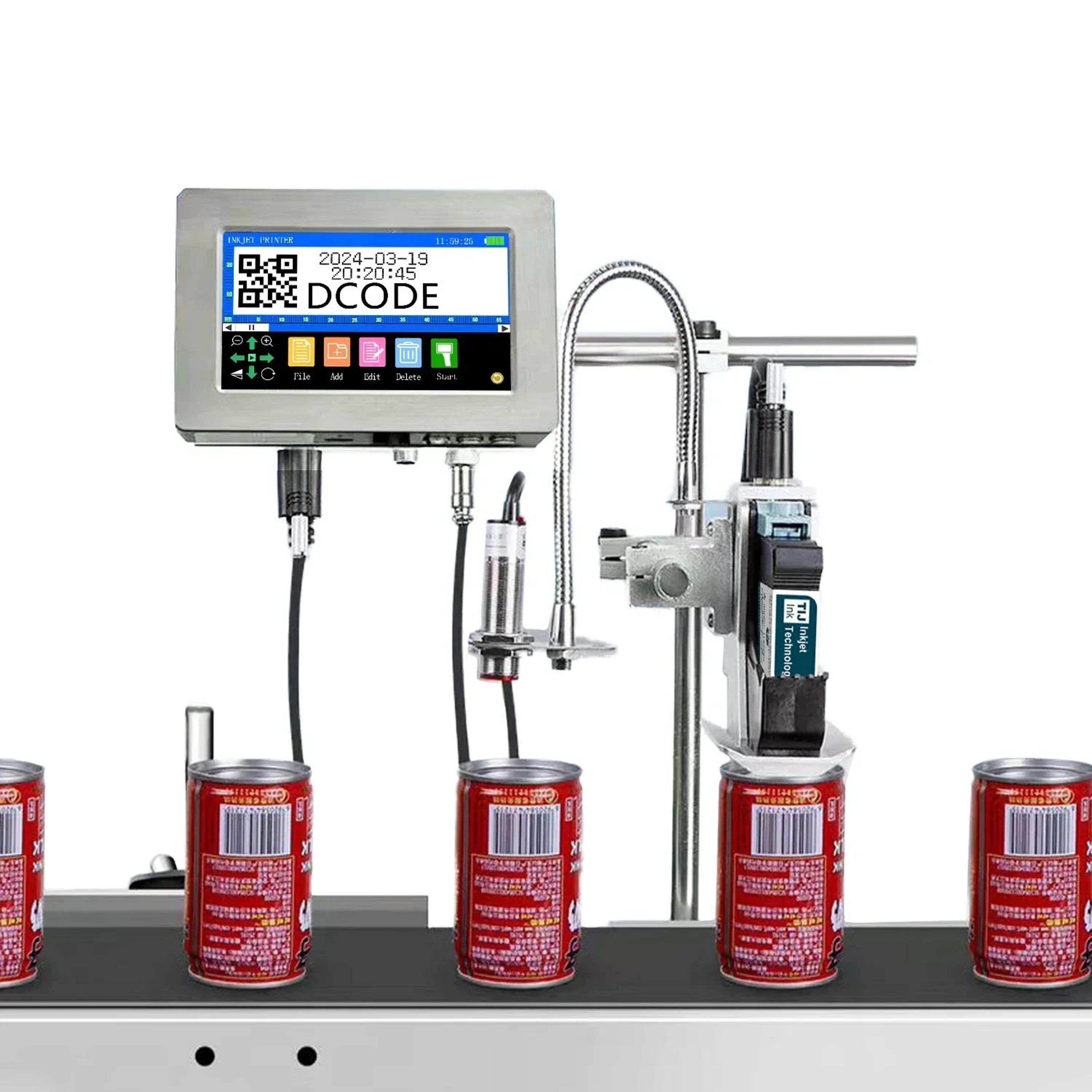 DCODE 170PLUS Industrial Inline Inkjet Printer For Codes And Logos 4