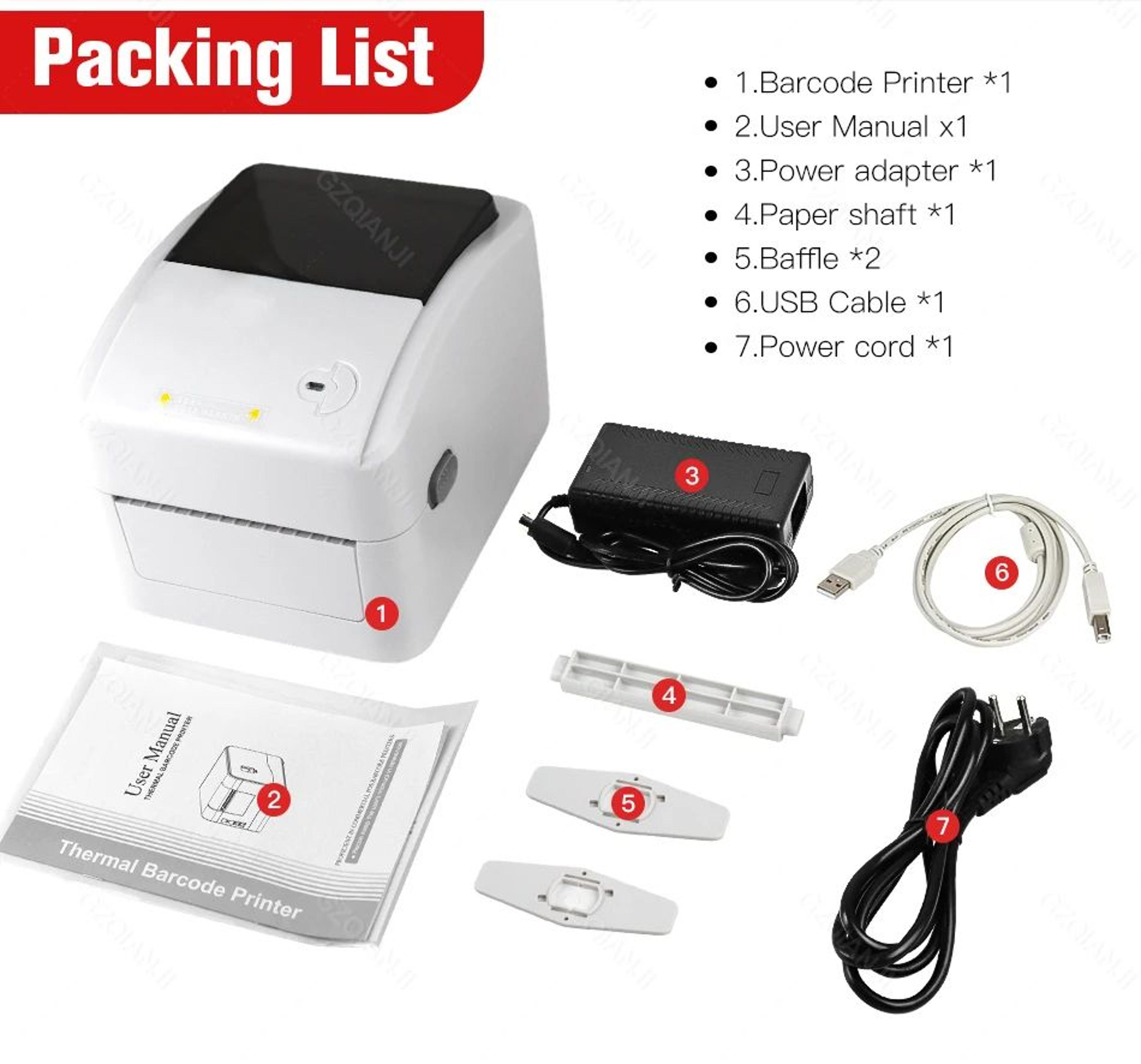 XPrinter XP420B 4 Inch Thermal Shipping Label Printer 10