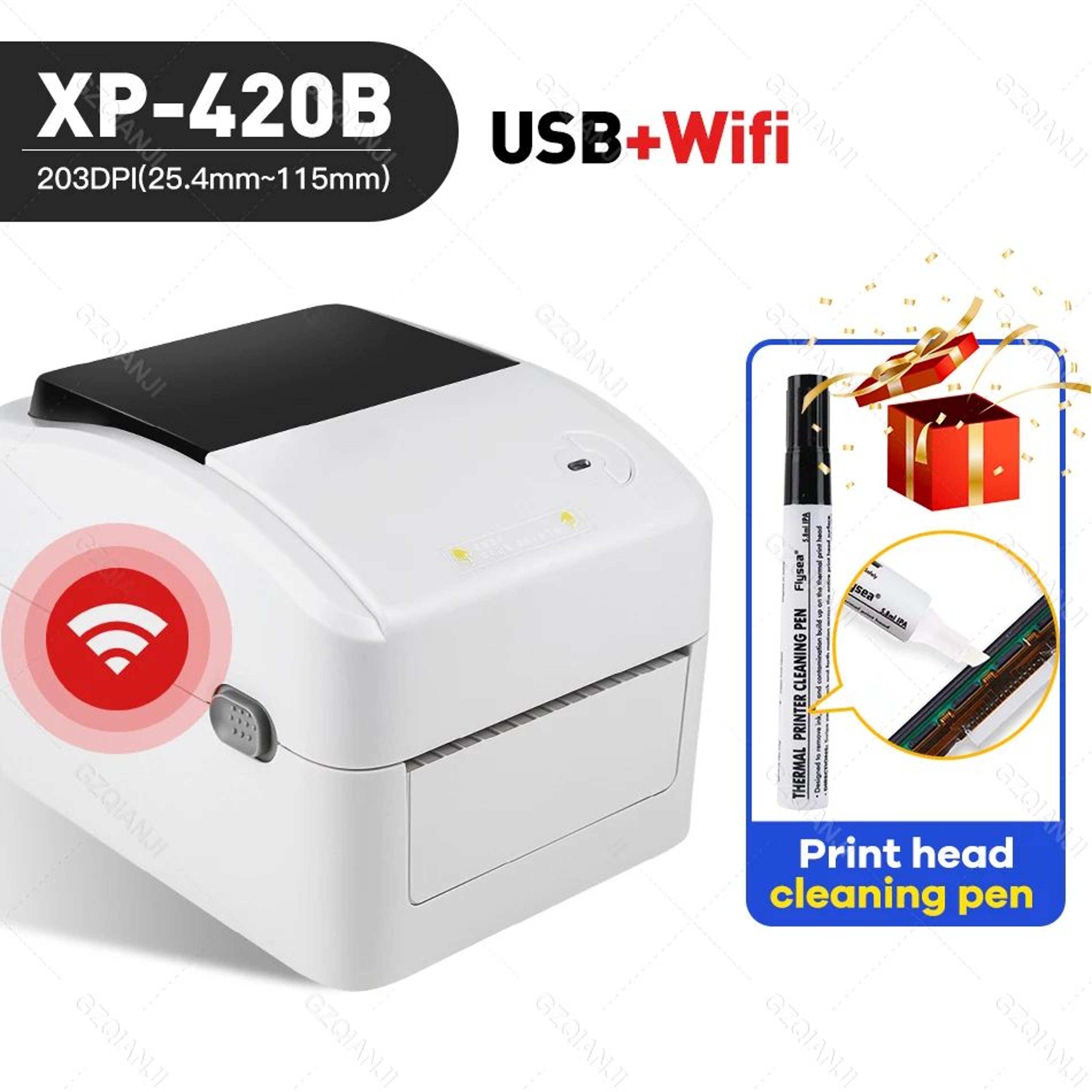 XPrinter XP420B 4 Inch Thermal Shipping Label Printer 12