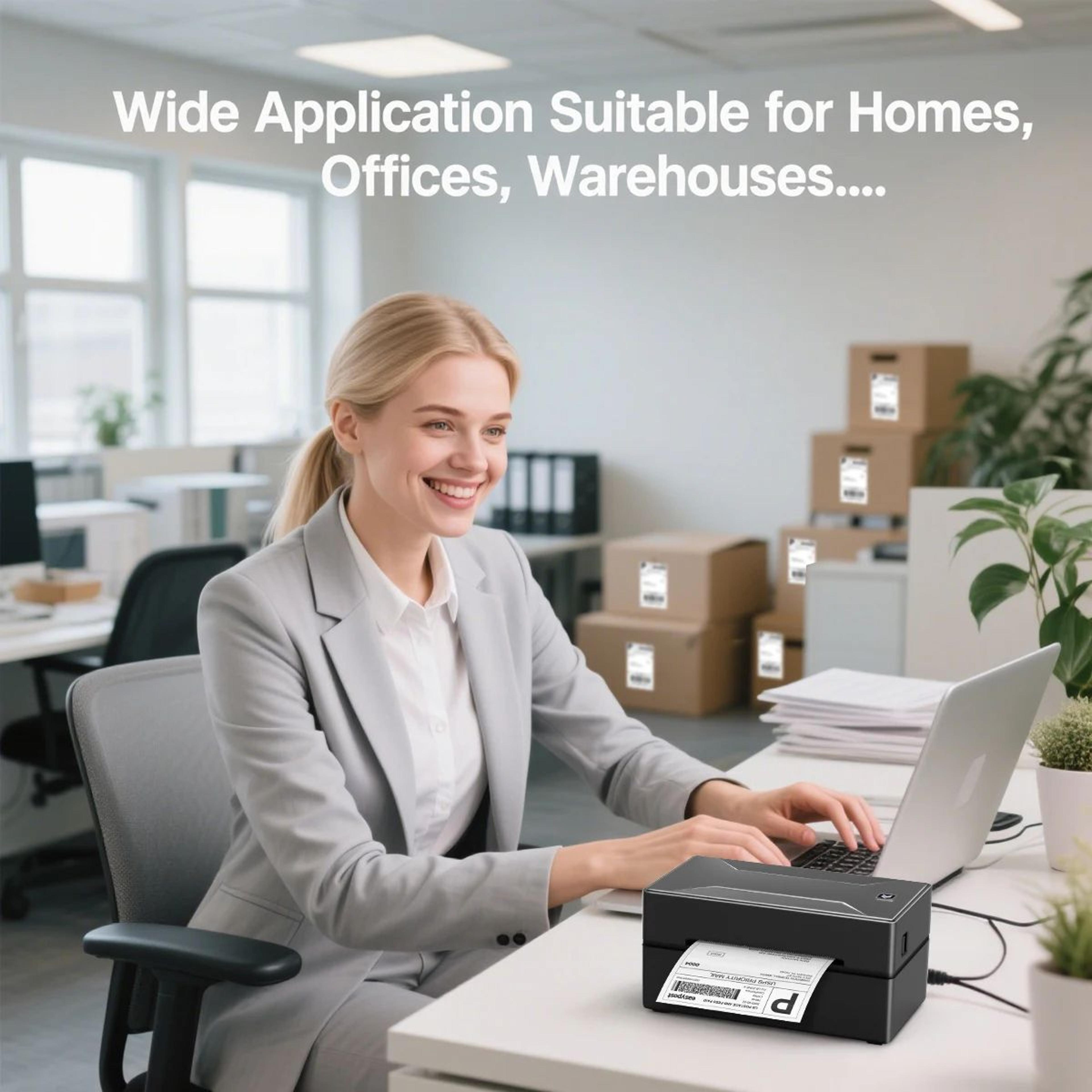 Marklife D100 Bluetooth Thermal Shipping Label Printer 4x6 Inch 5
