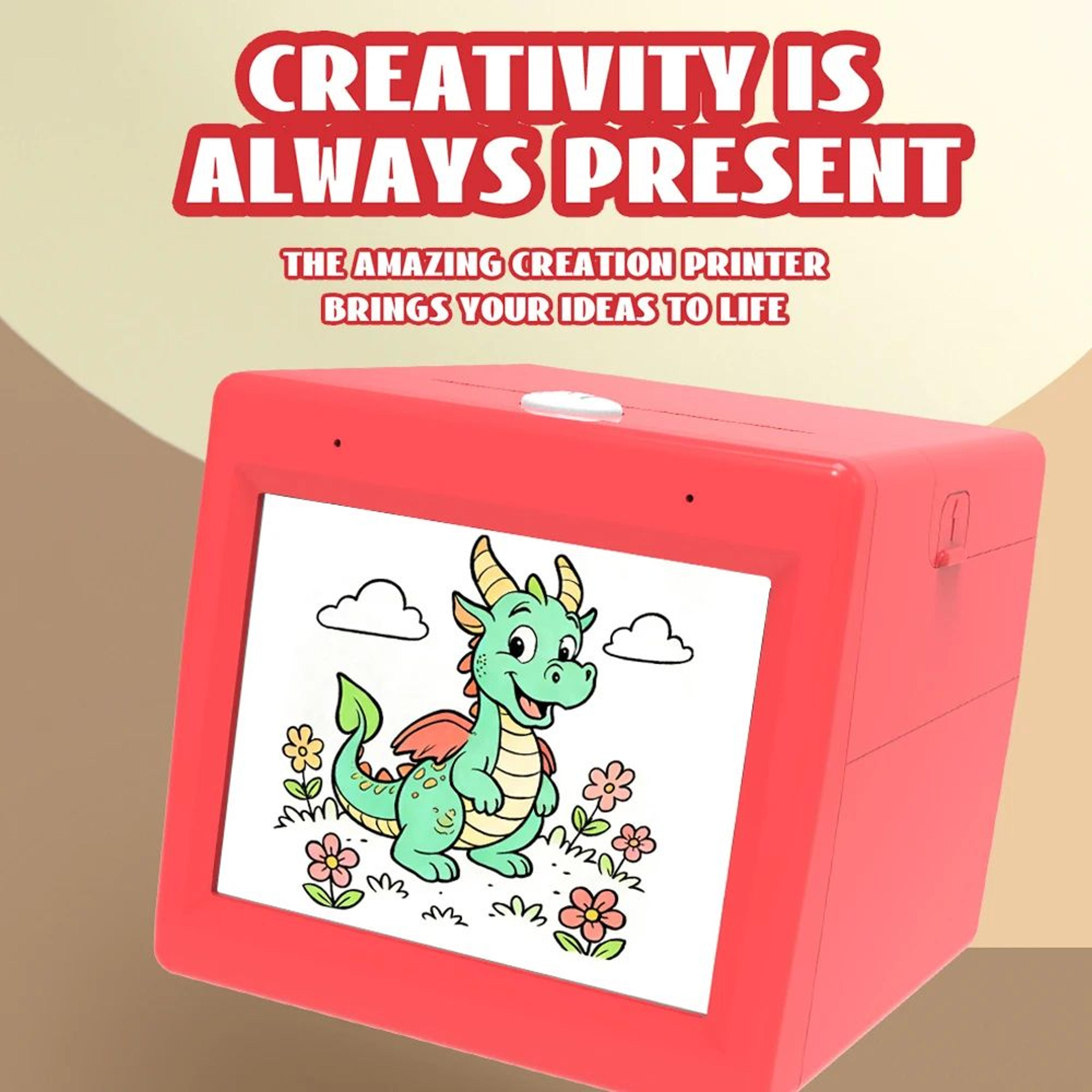 AI Magic Box Voice Control Thermal Printer For Kids Drawing Fun 3