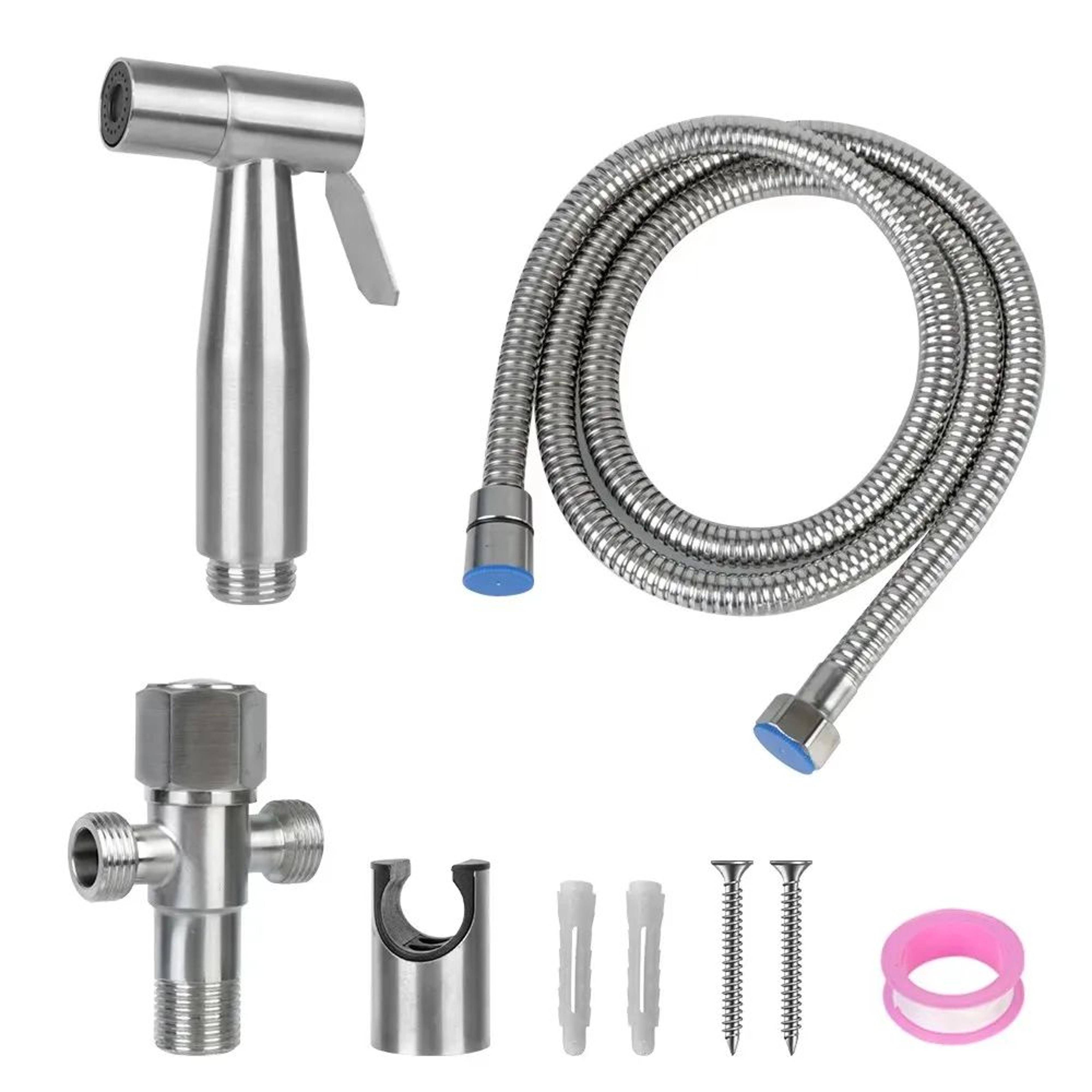 Black Stainless Steel Handheld Toilet Bidet Sprayer Set With Hose 11