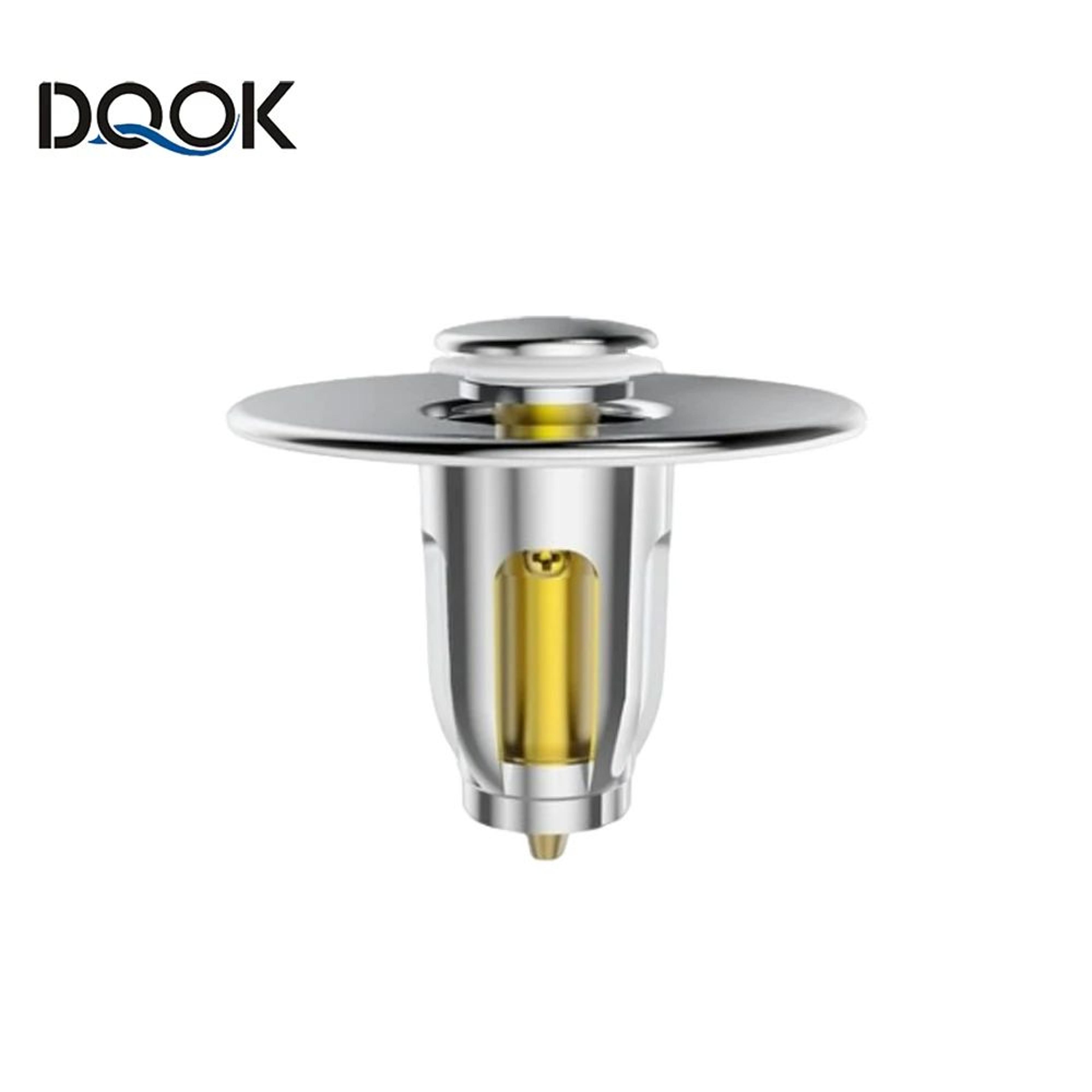 Press Pop Up Sink Drain Stopper With Hair Catcher Filter For Wash Basins 2