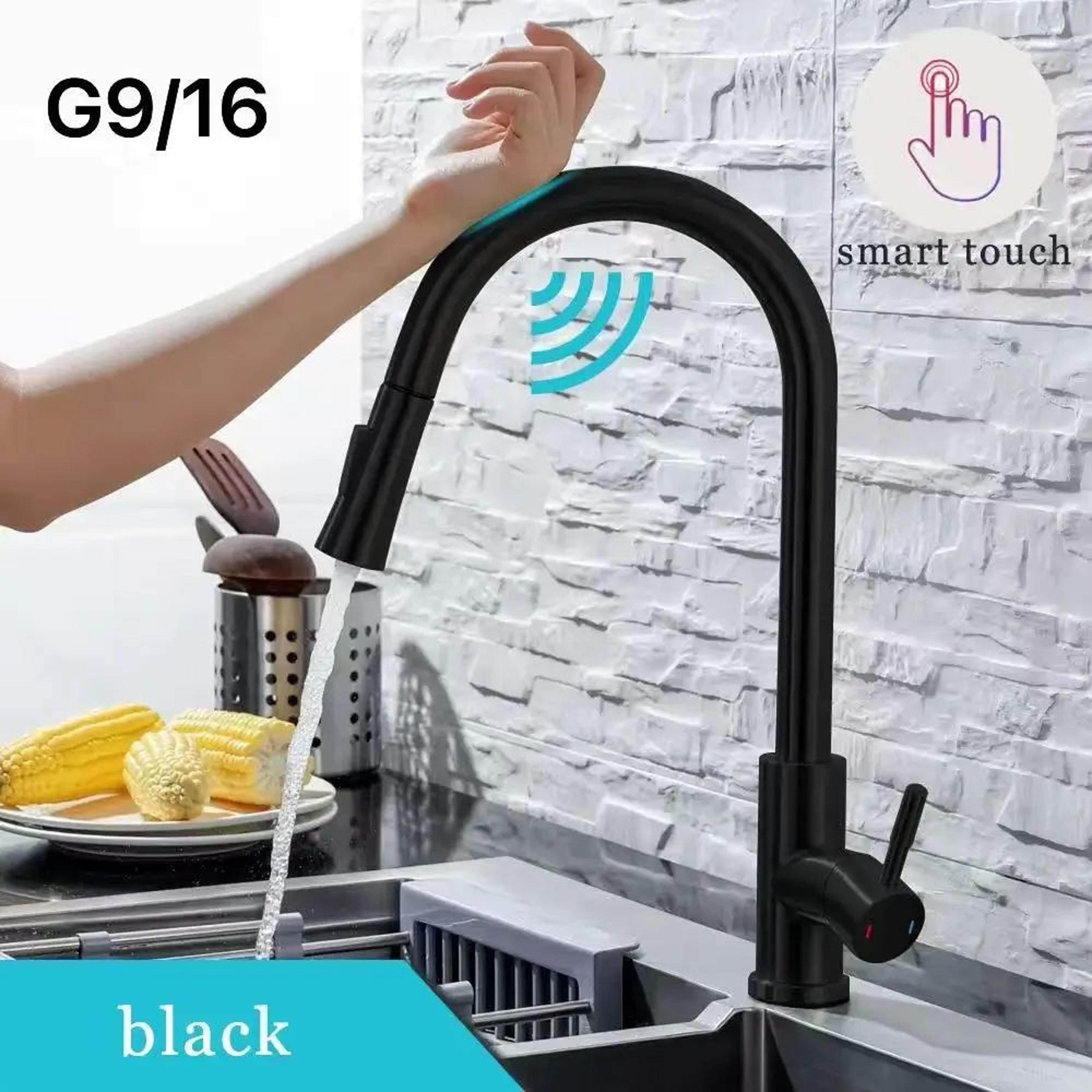 DQOK Smart Kitchen Mixer Faucet With Pull Out Sprayer And Sensor Control 8