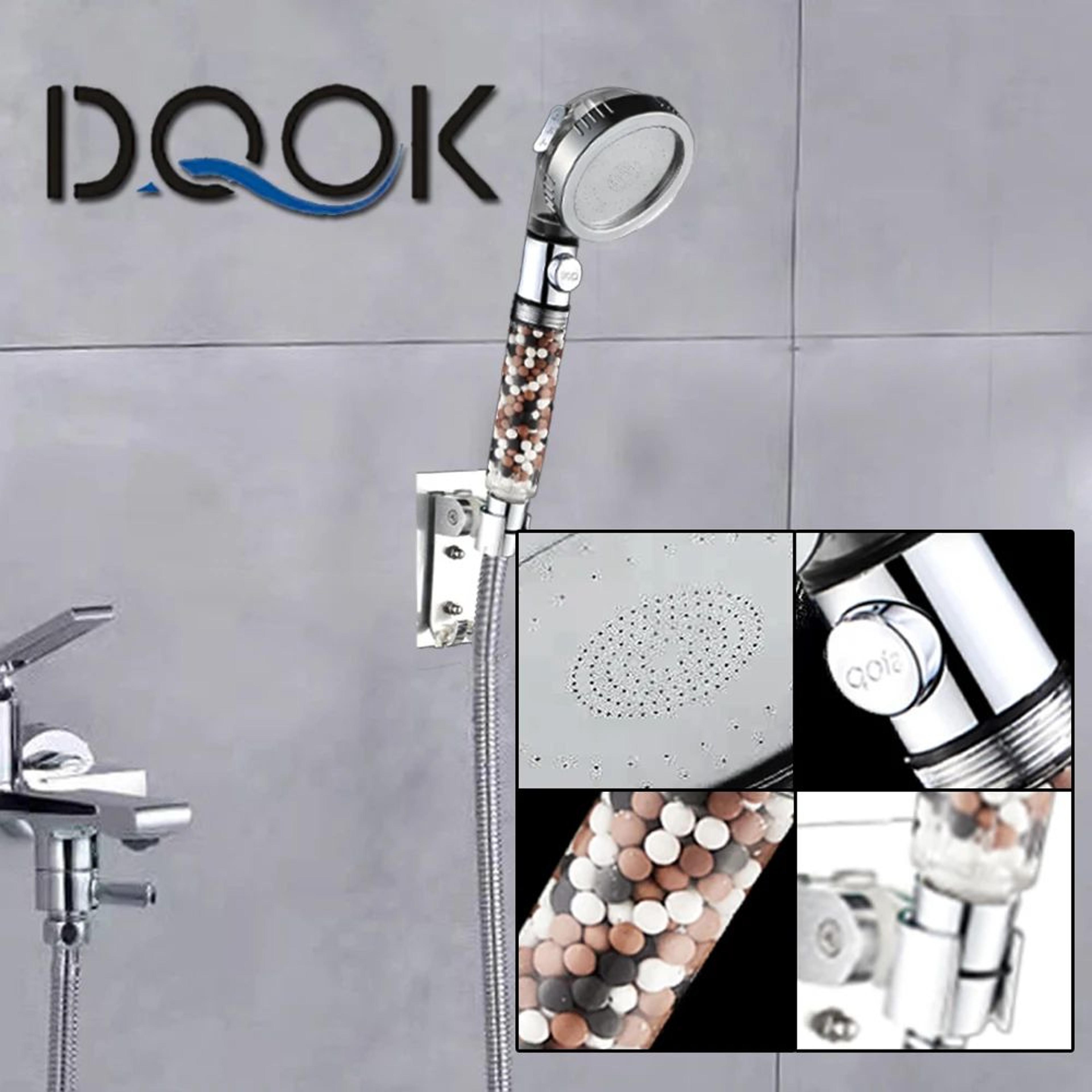 360 Degree Rotating Shower Head With Fan Design And Rain Spray 4