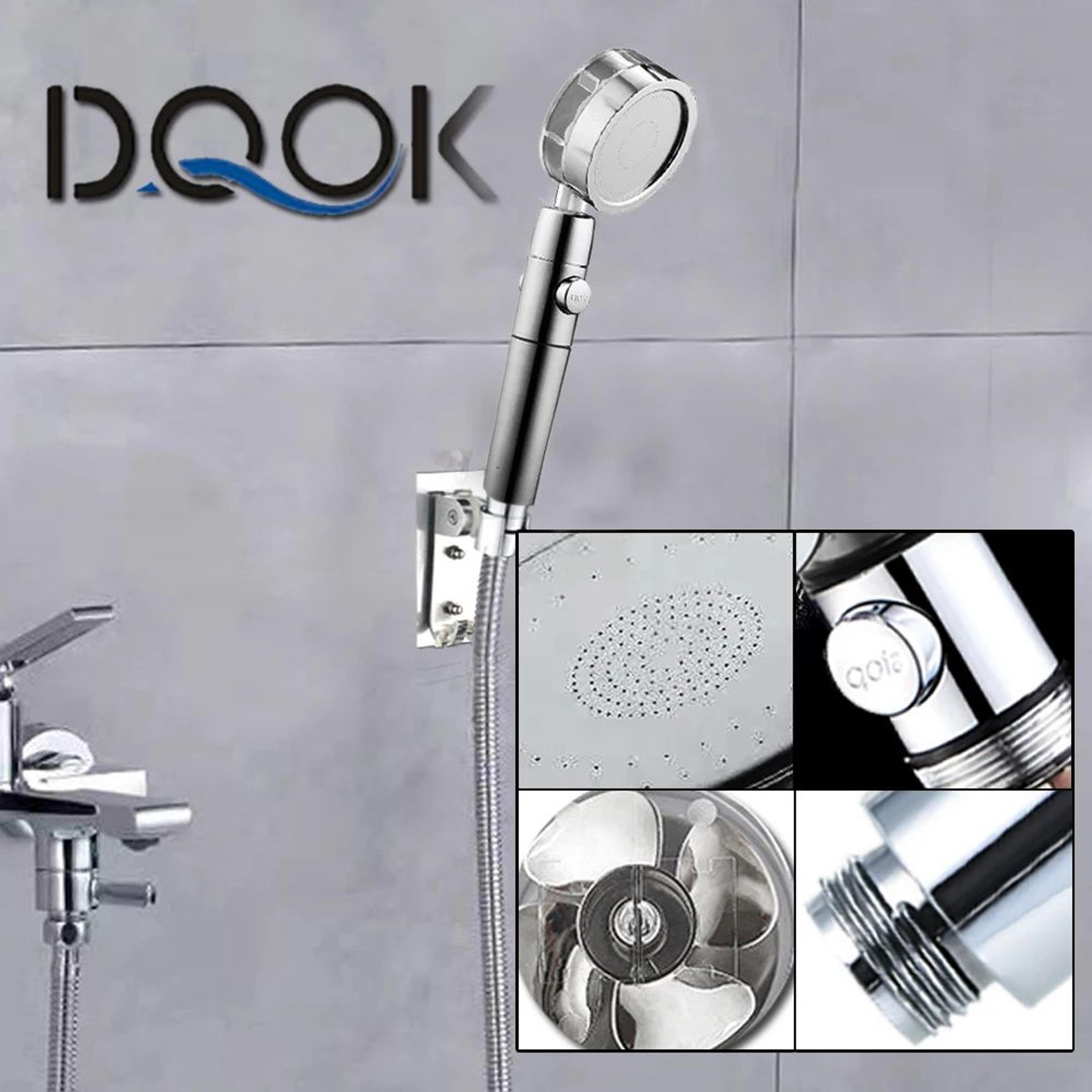 360 Degree Rotating Shower Head With Fan Design And Rain Spray 1