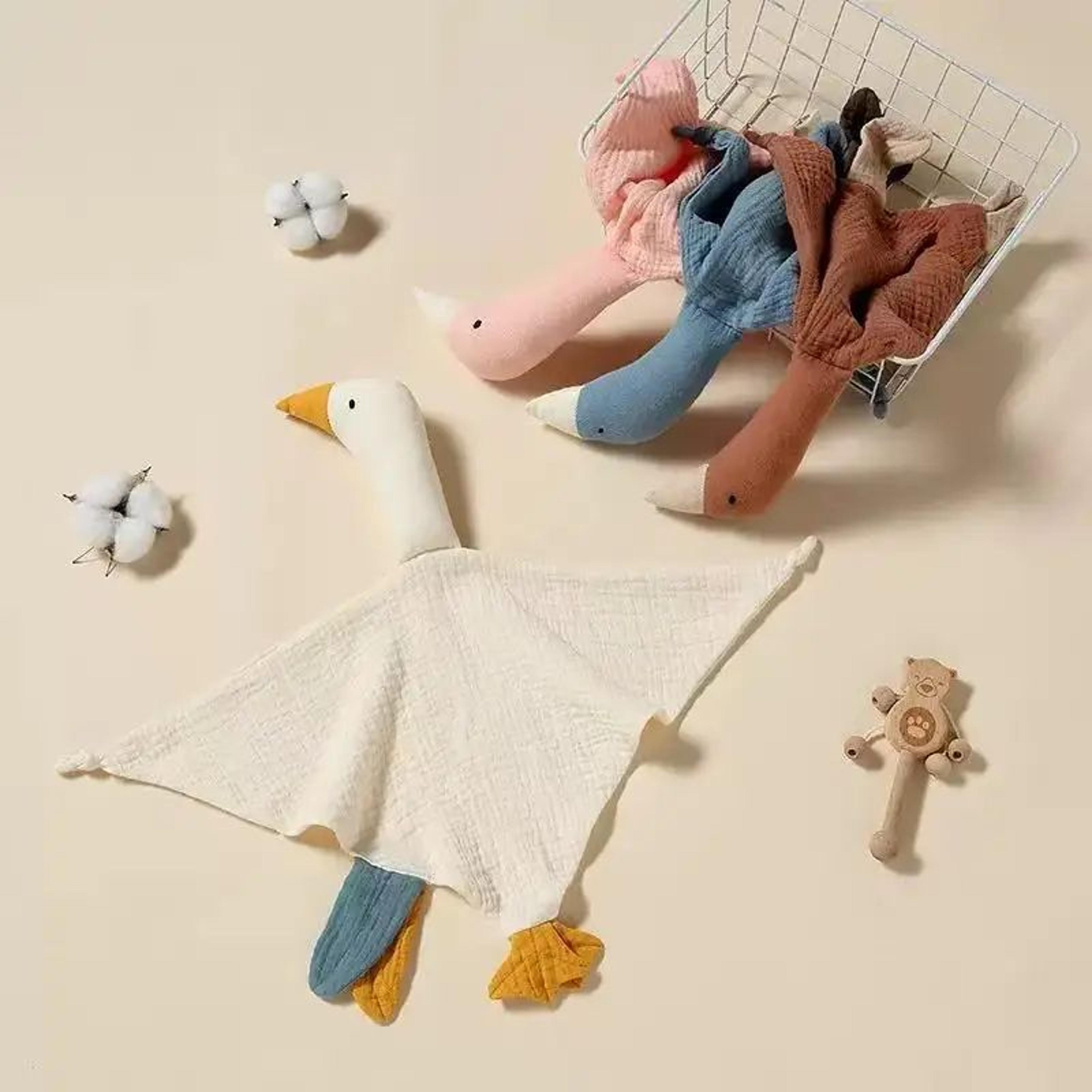 Cute Swan Baby Cotton Comfort Blanket With Cartoon Doll Design 1
