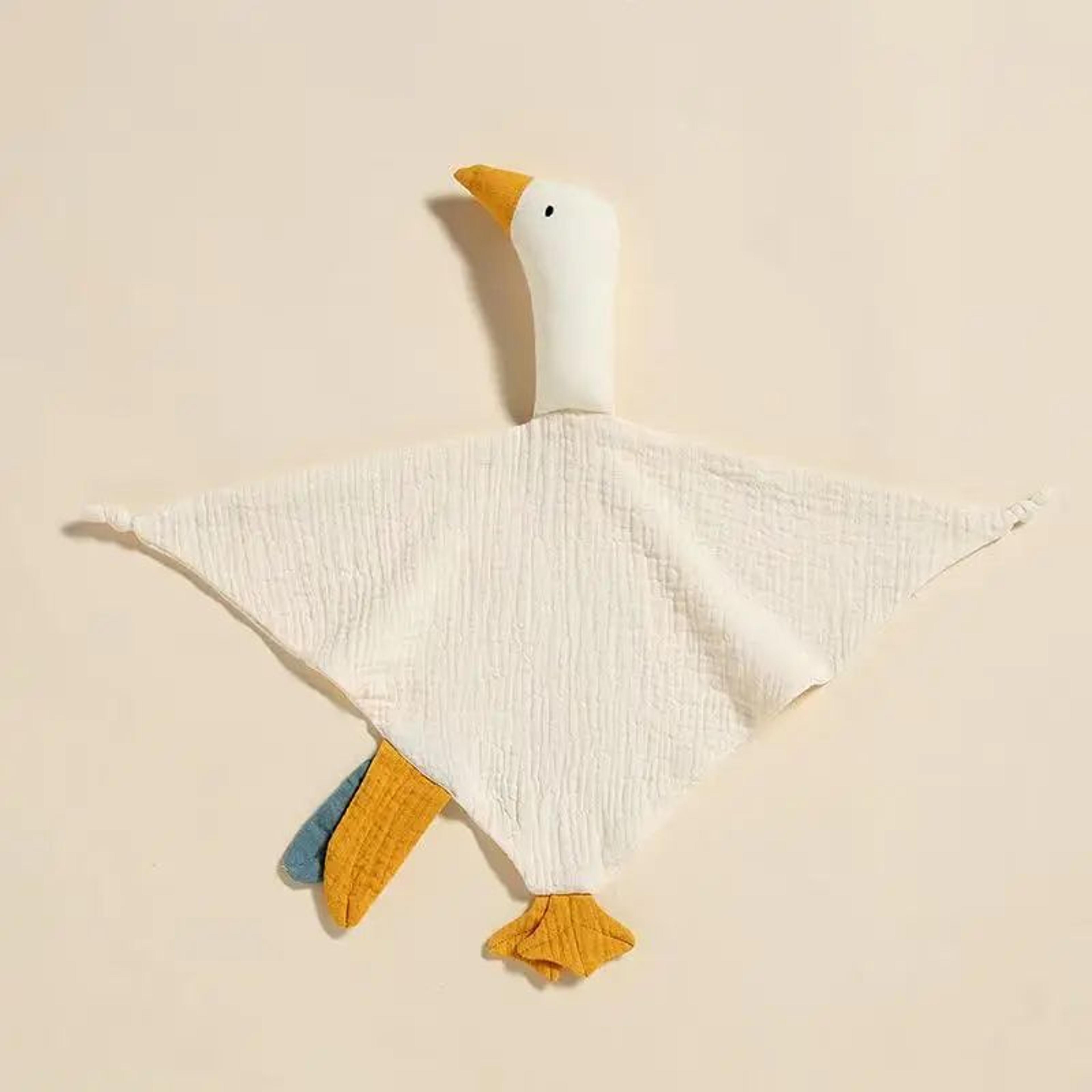 Cute Swan Baby Cotton Comfort Blanket With Cartoon Doll Design 4