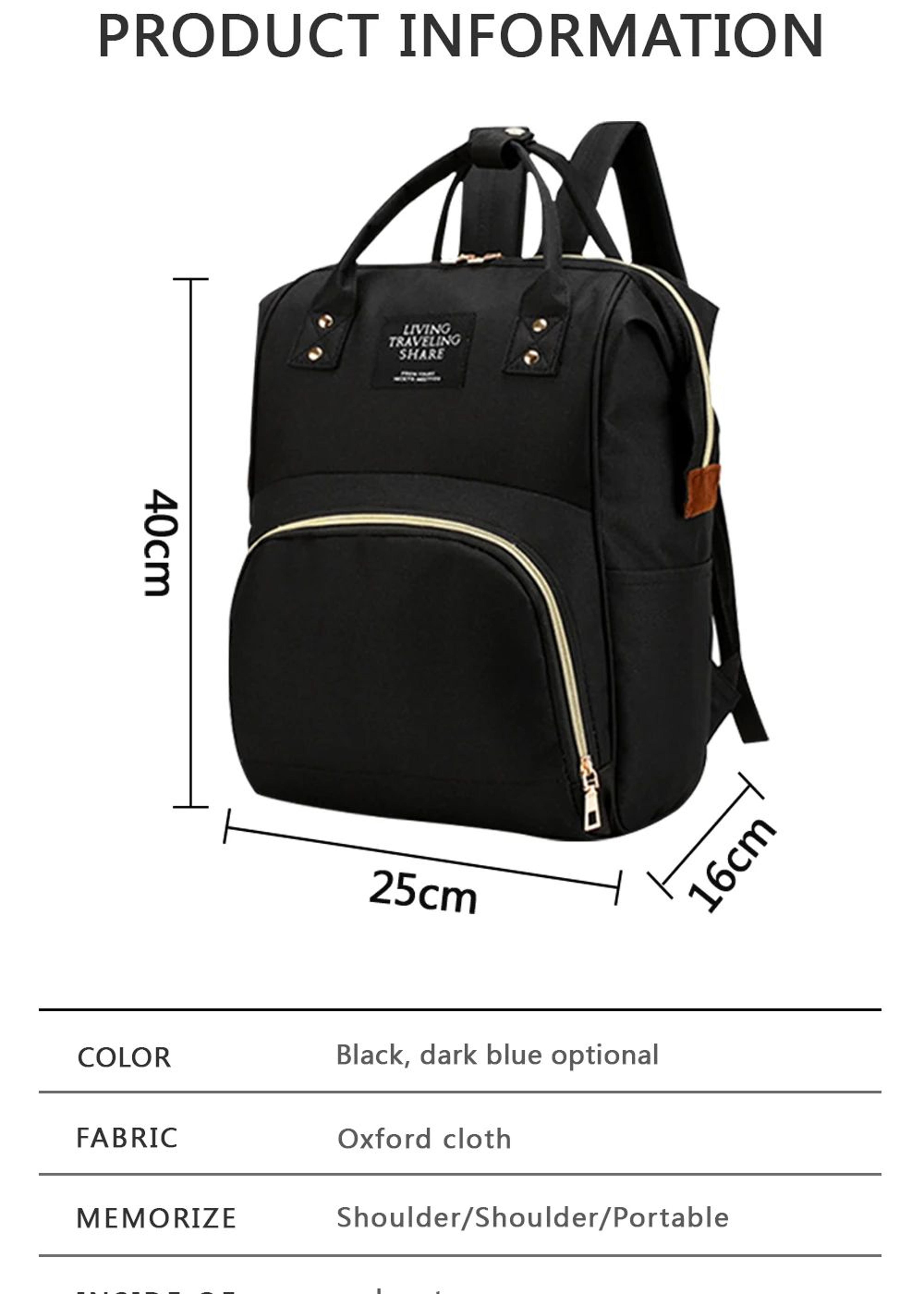 Large Capacity Waterproof Baby Diaper Backpack For Travel And Everyday Care 8