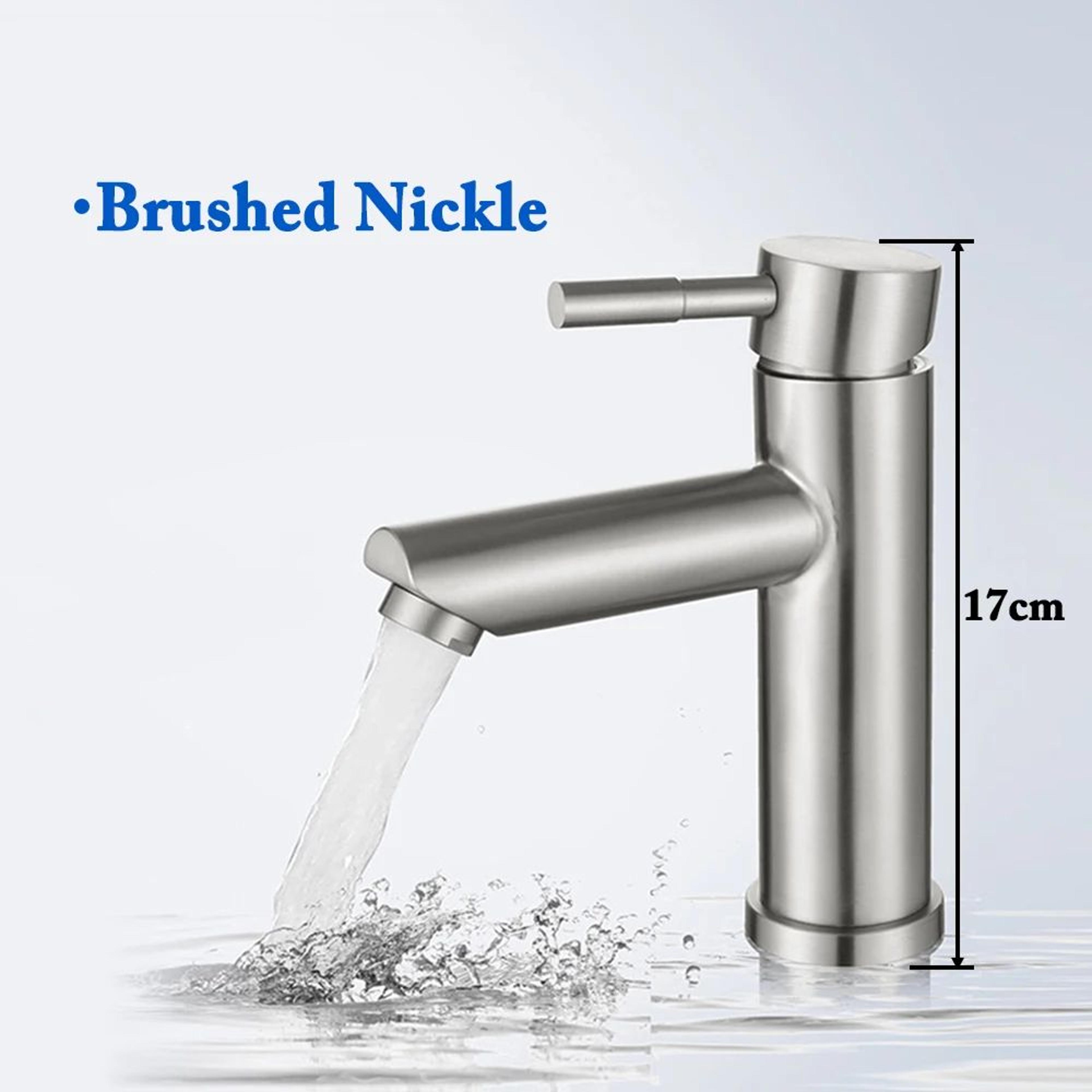 Matte Black Bathroom Basin Mixer Faucet With Hot And Cold Water 9