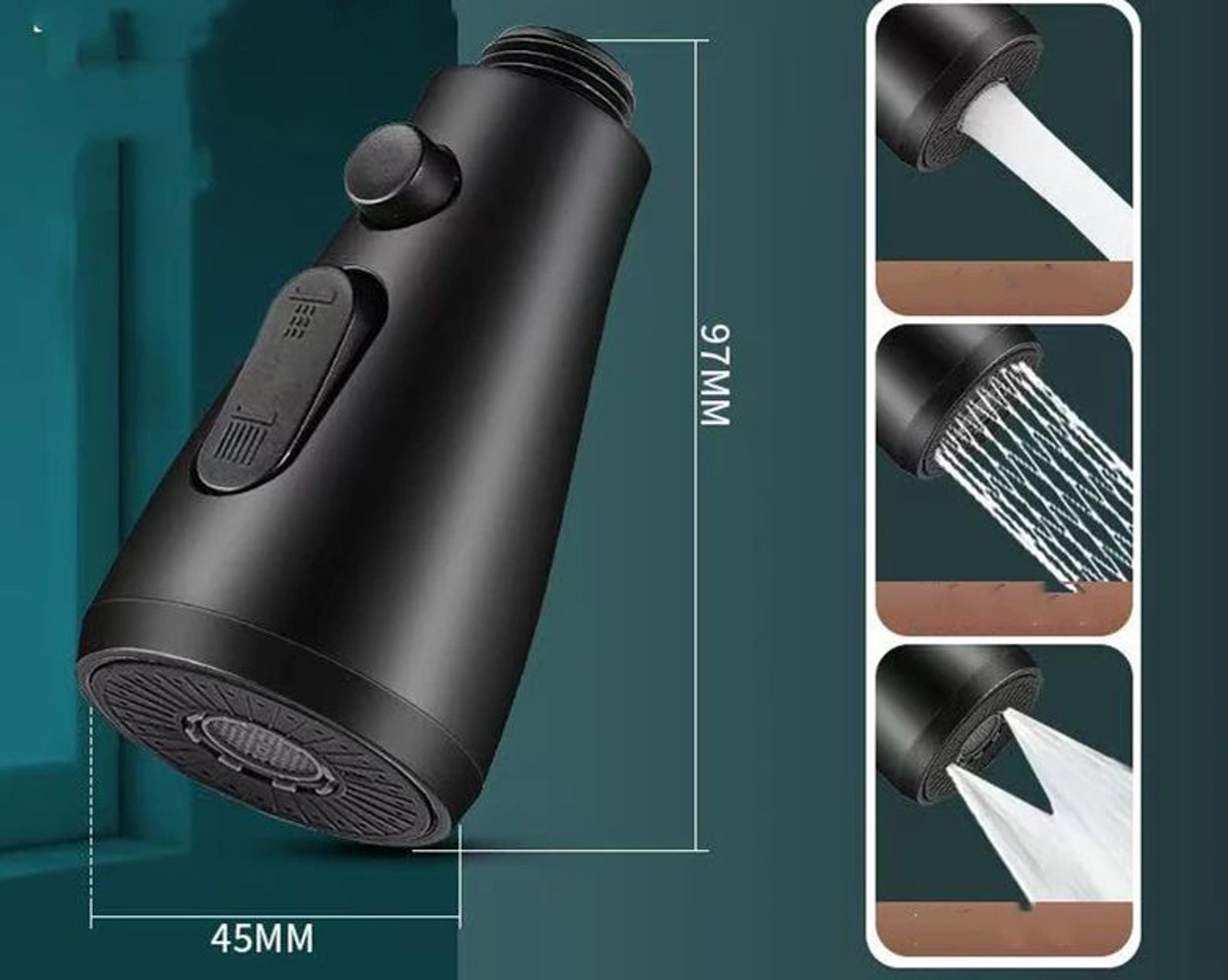 3 Mode Pull Out Faucet Sprayer Head With Half Inch Connection 9