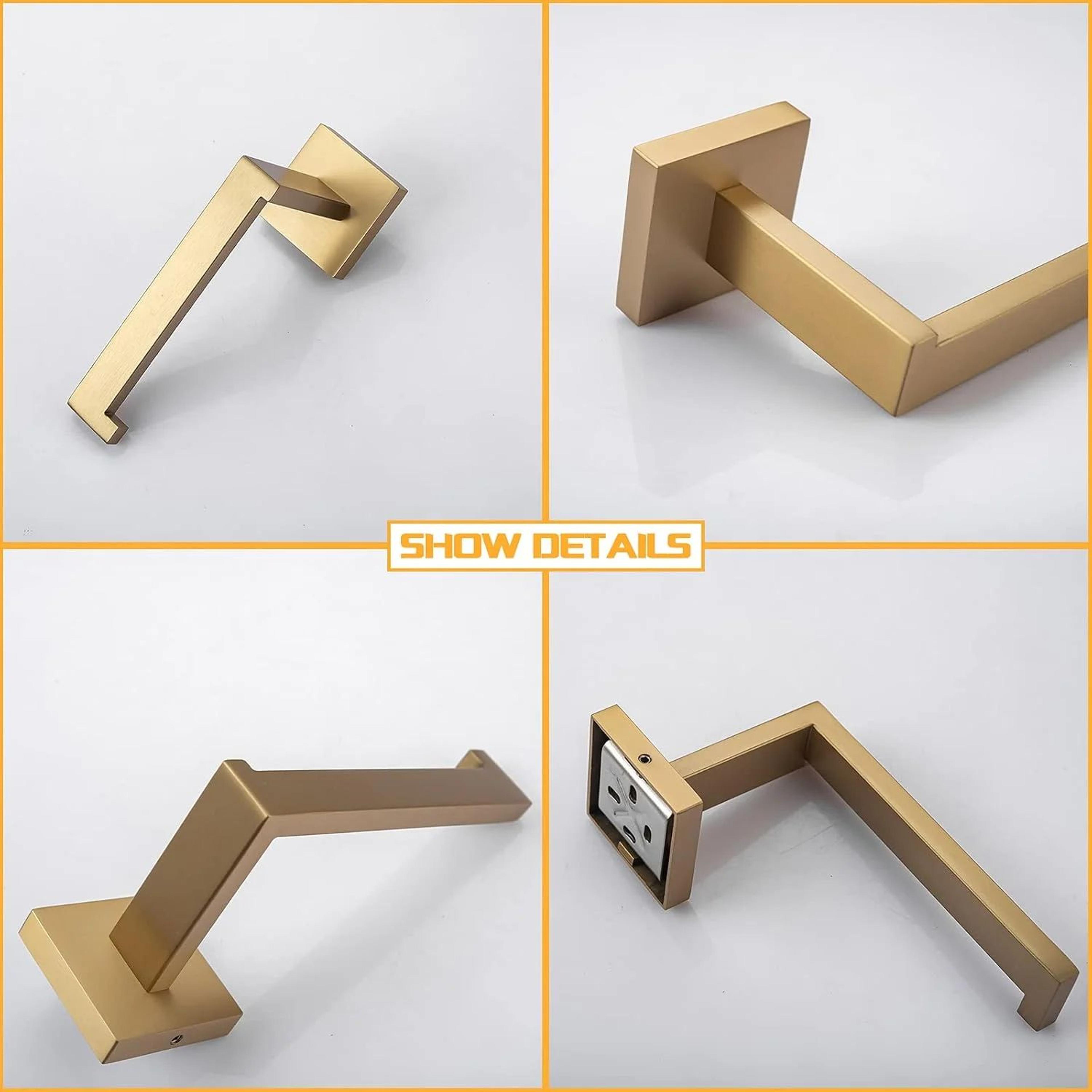 Matte Black 304 Stainless Steel Wall Mounted Toilet Paper Holder 4