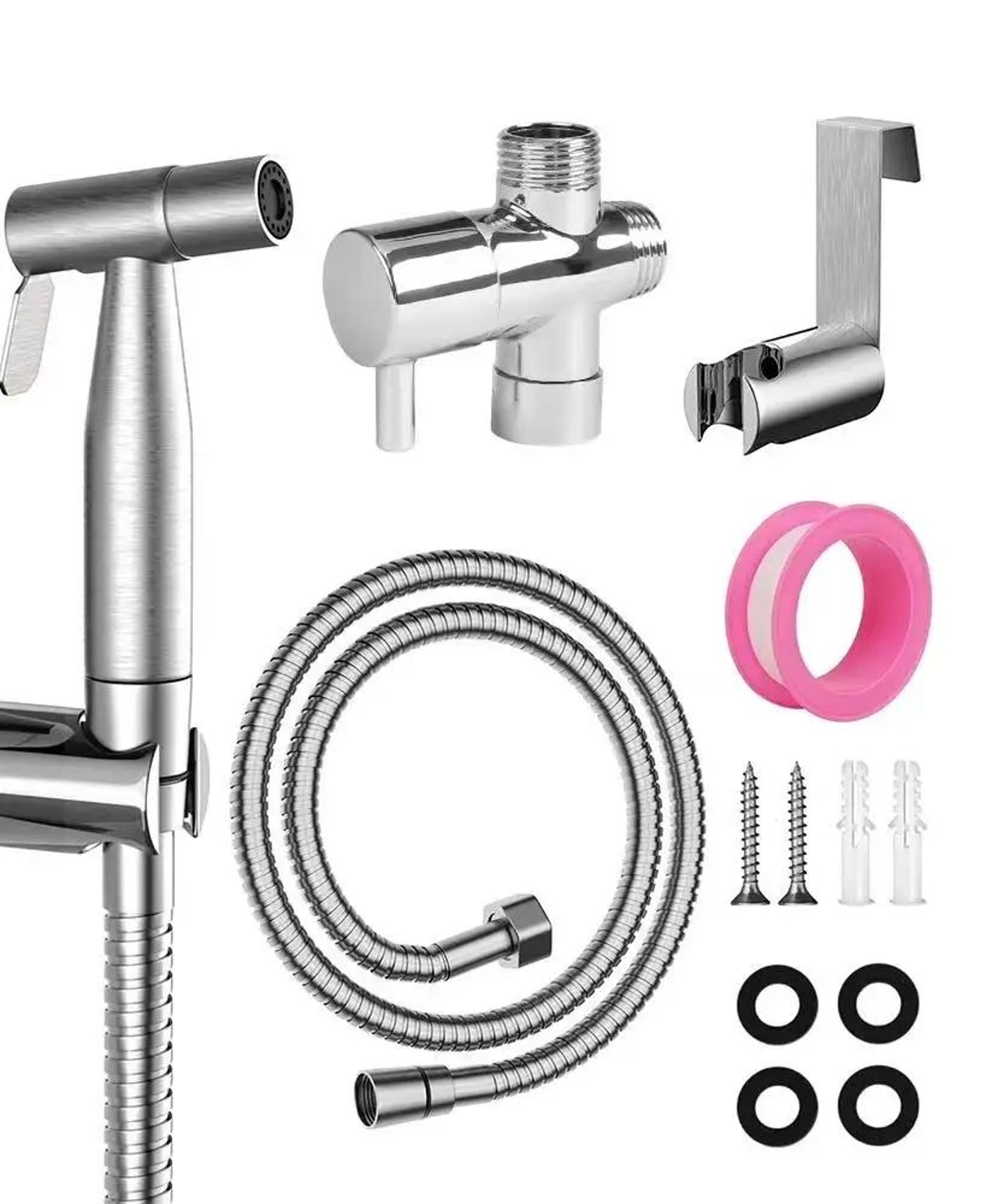 Stainless Steel Handheld Toilet Bidet Sprayer Set For Bathroom Cleansing 8