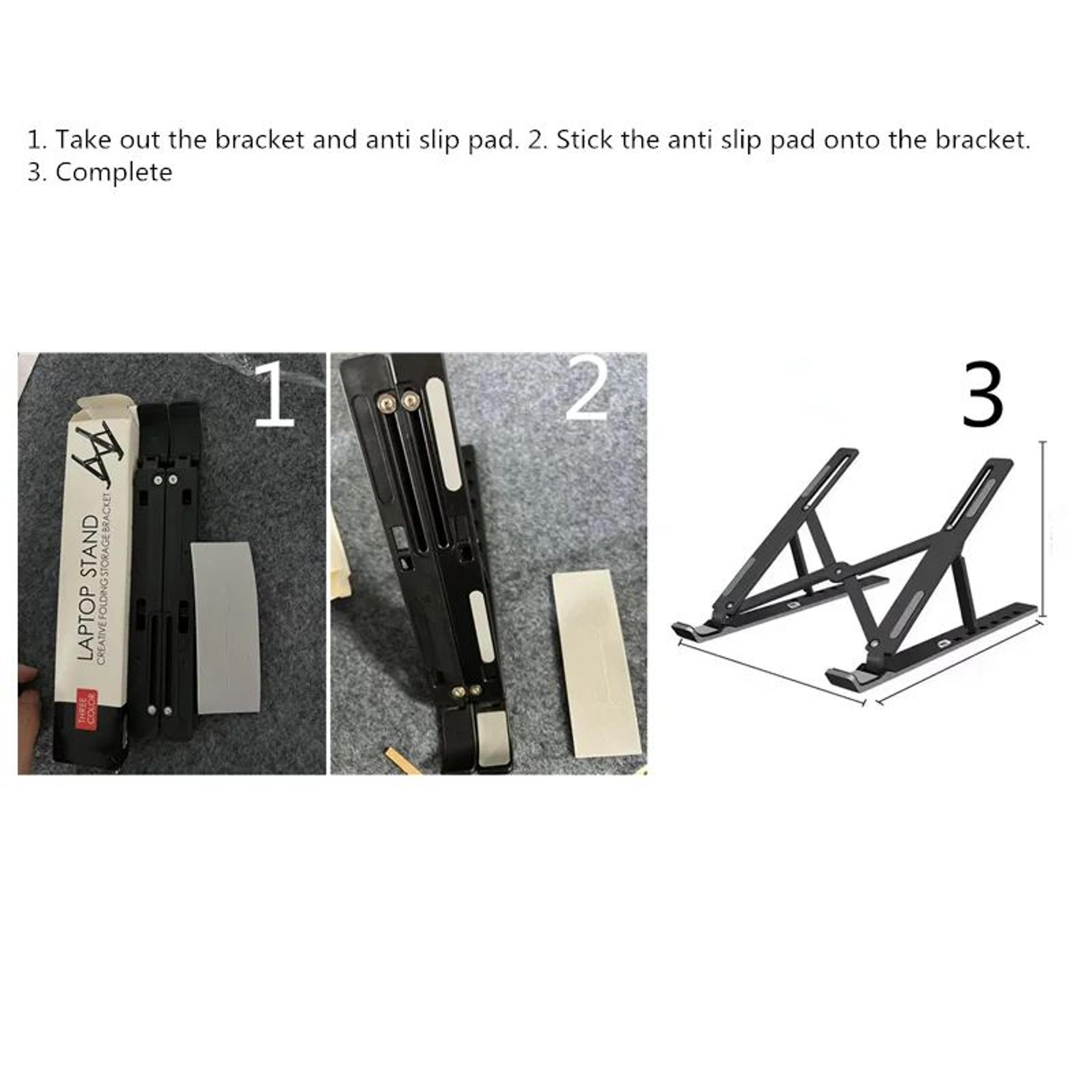 Foldable Adjustable ABS Laptop Stand For MacBook Air Pro And Notebooks 5