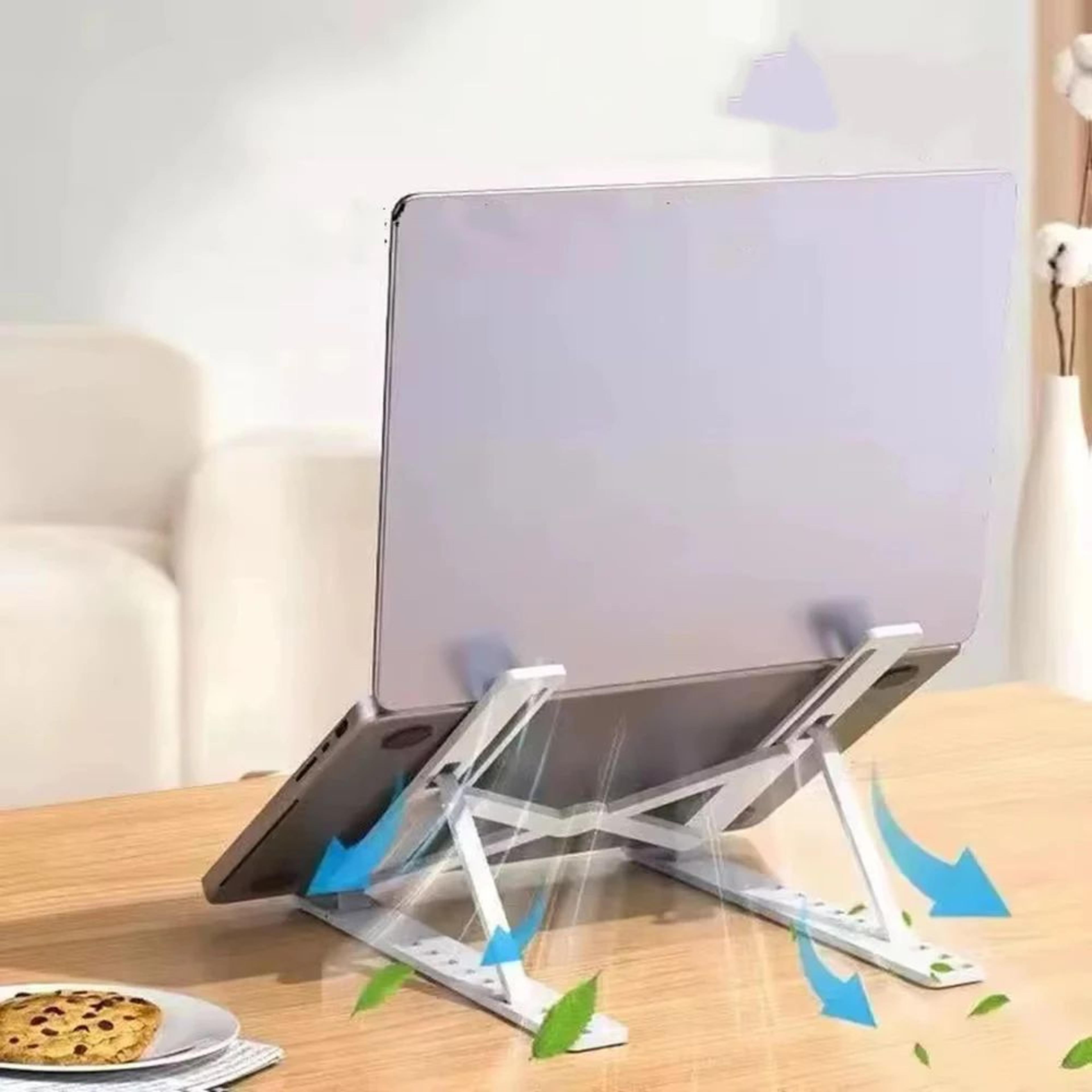 Foldable Adjustable ABS Laptop Stand For MacBook Air Pro And Notebooks 2