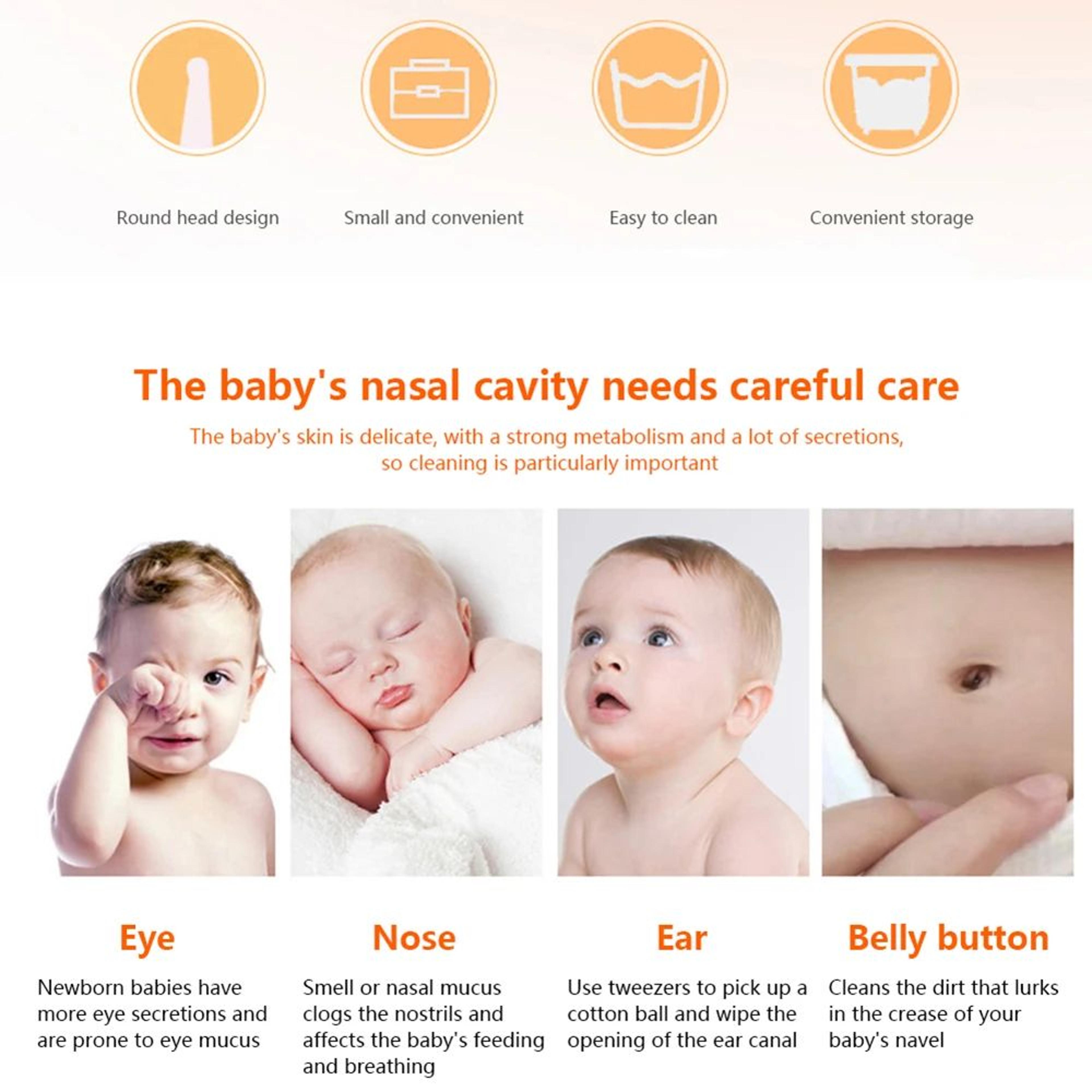 Baby Cleaning Tweezers For Gentle External Nose And Navel Care 4