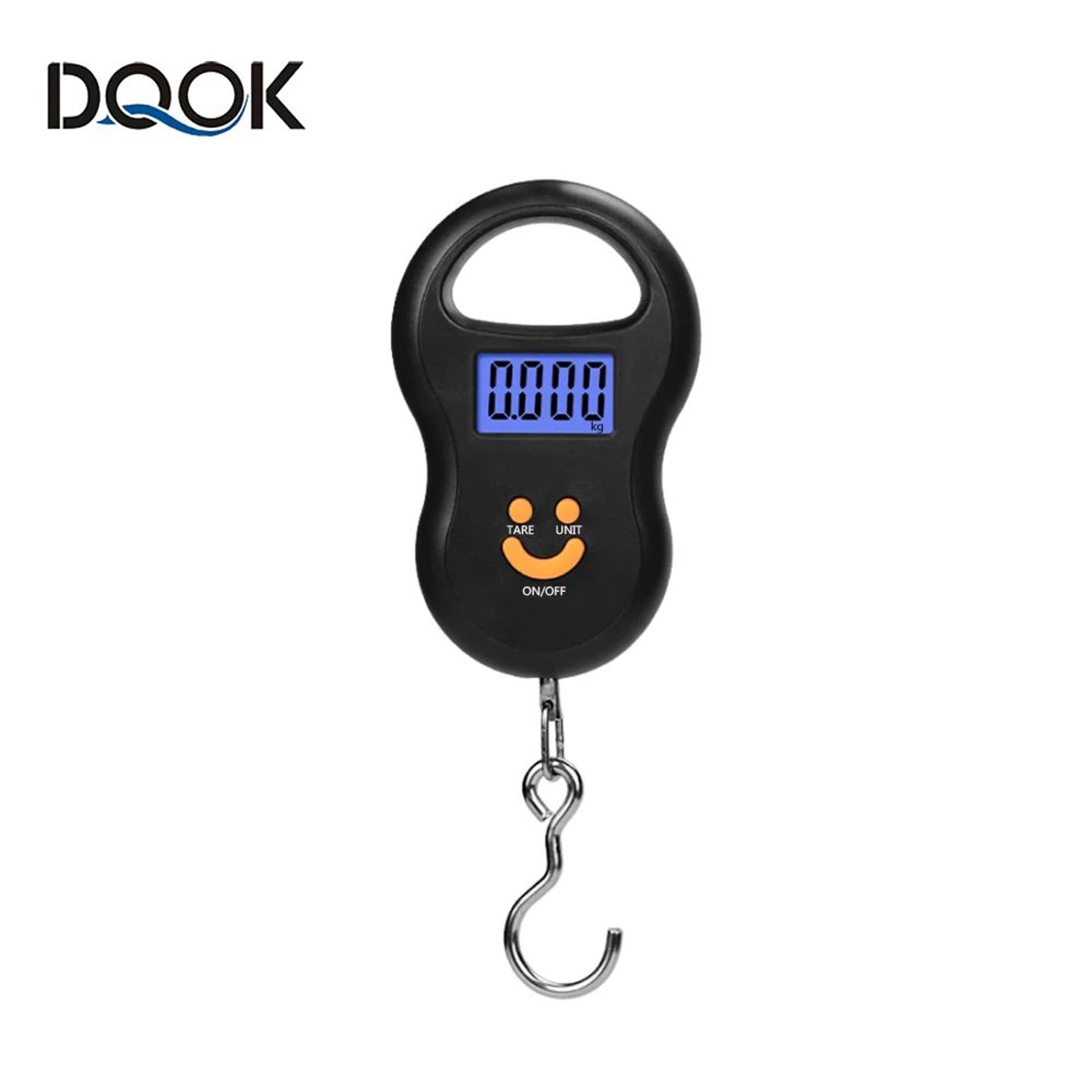 50kg digital hanging scale with backlit lcd for luggage and fishing