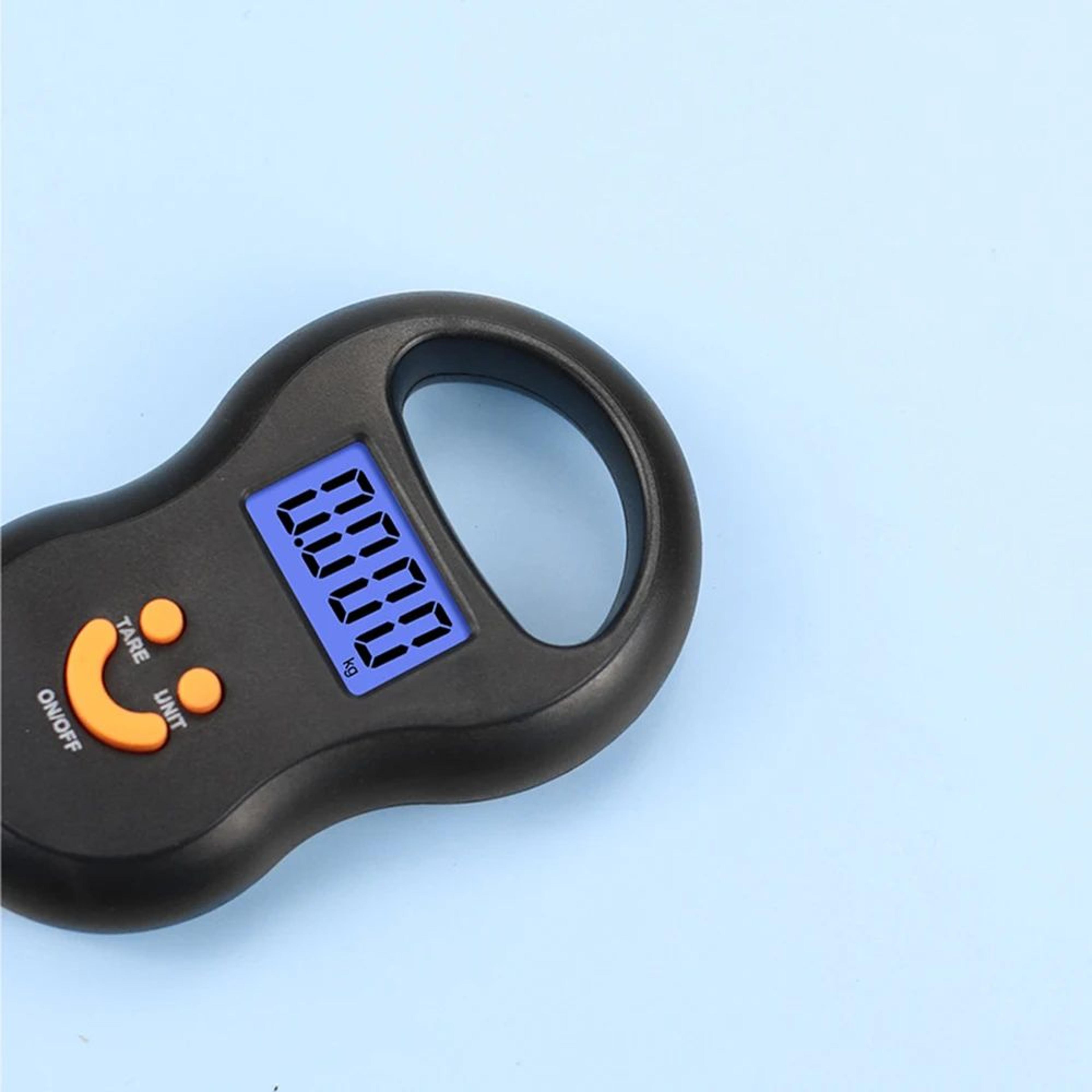50kg Digital Hanging Scale With Backlit LCD For Luggage And Fishing 3