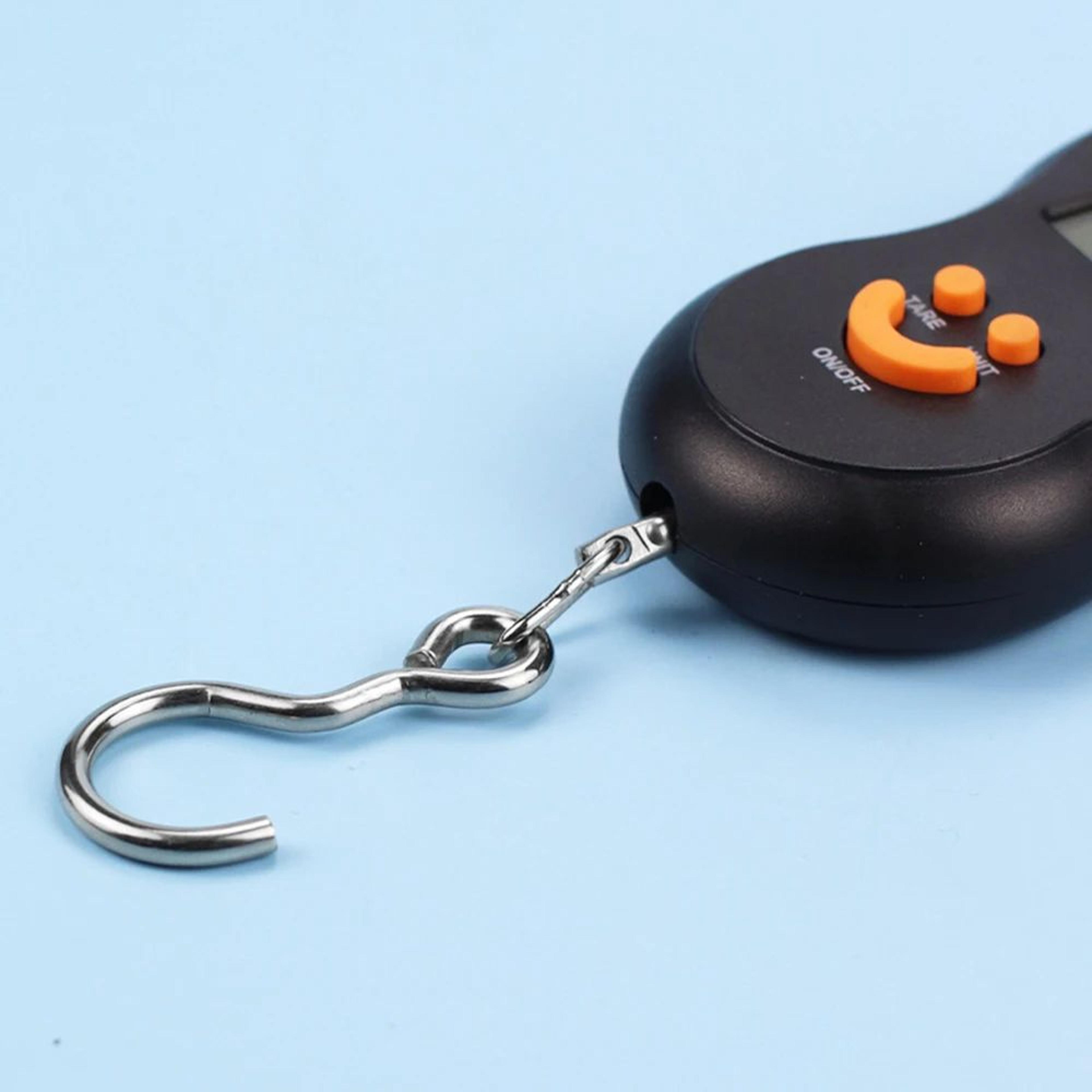 50kg Digital Hanging Scale With Backlit LCD For Luggage And Fishing 4