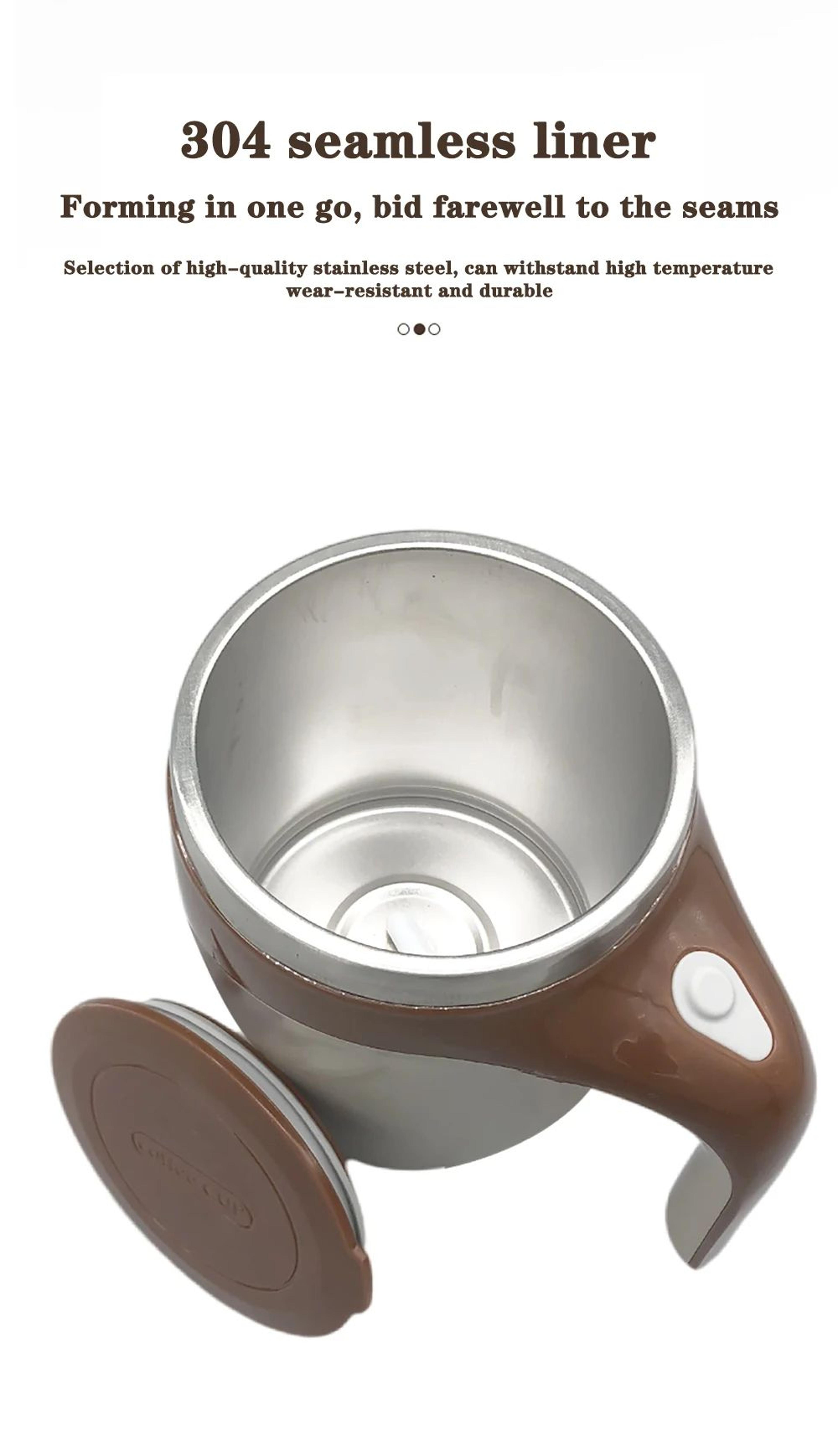 Automatic Magnetic Stirring Coffee Mug With 304 Stainless Steel 9