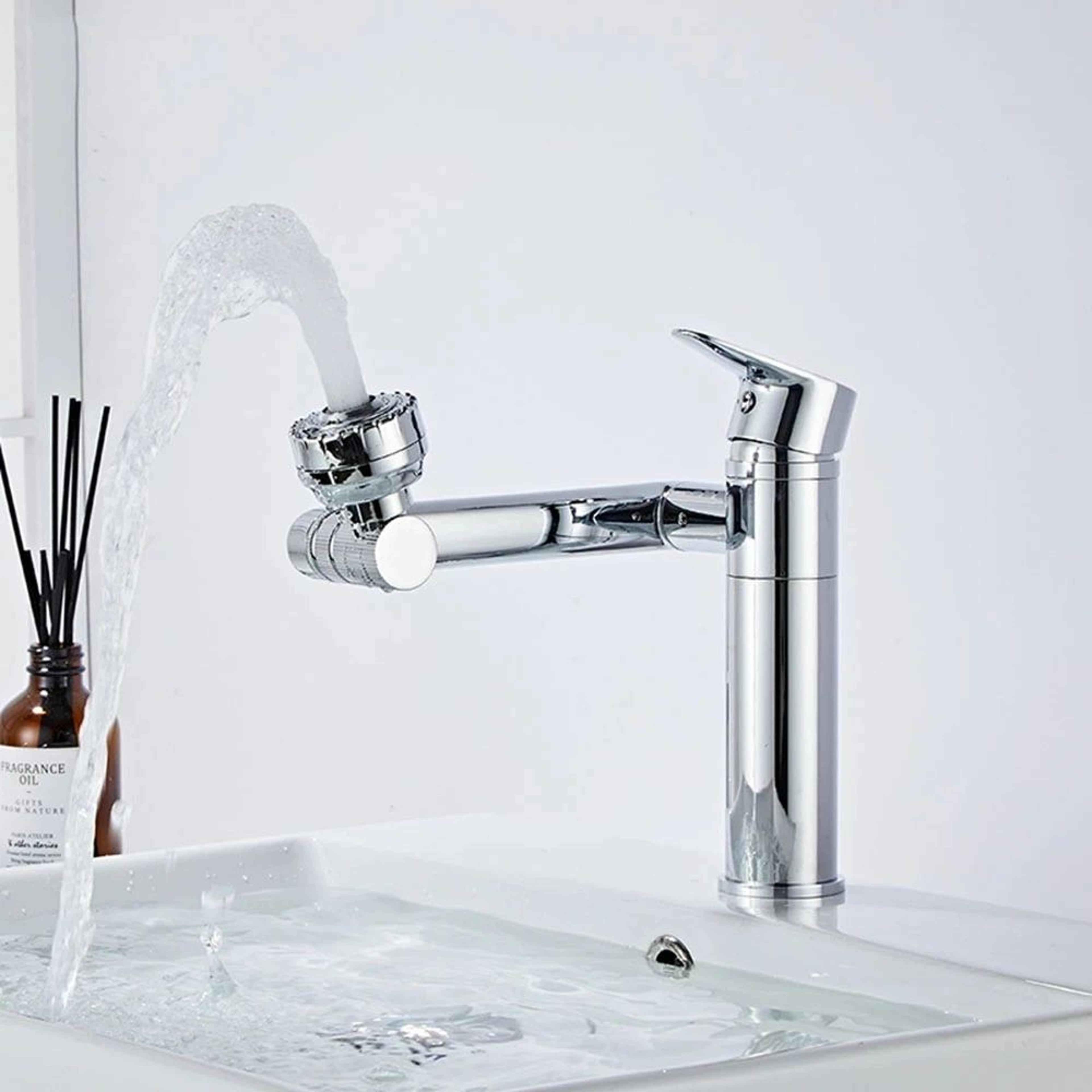 modern waterfall bathroom basin faucet with single handle mixer