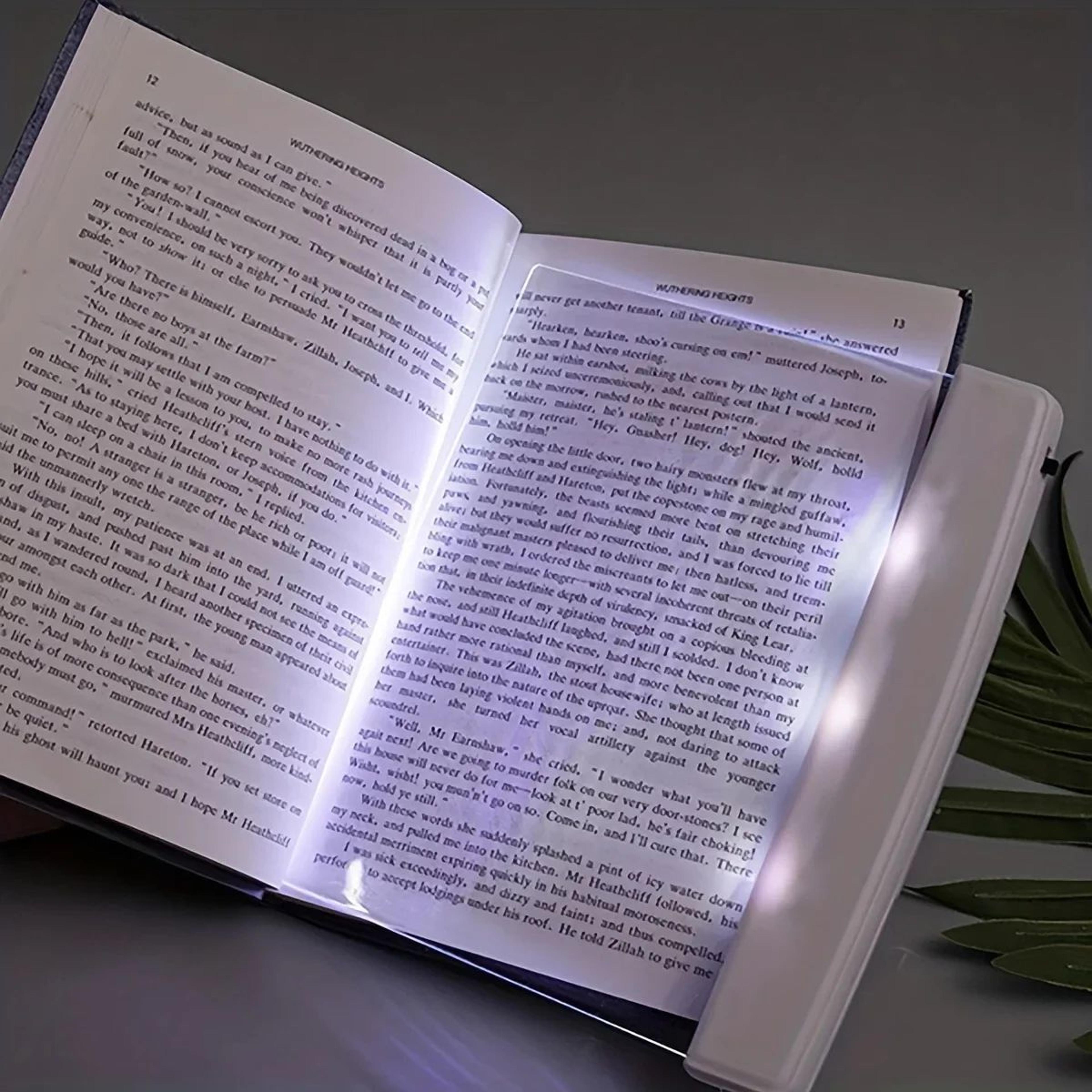 led flat panel reading light for books and nighttime study