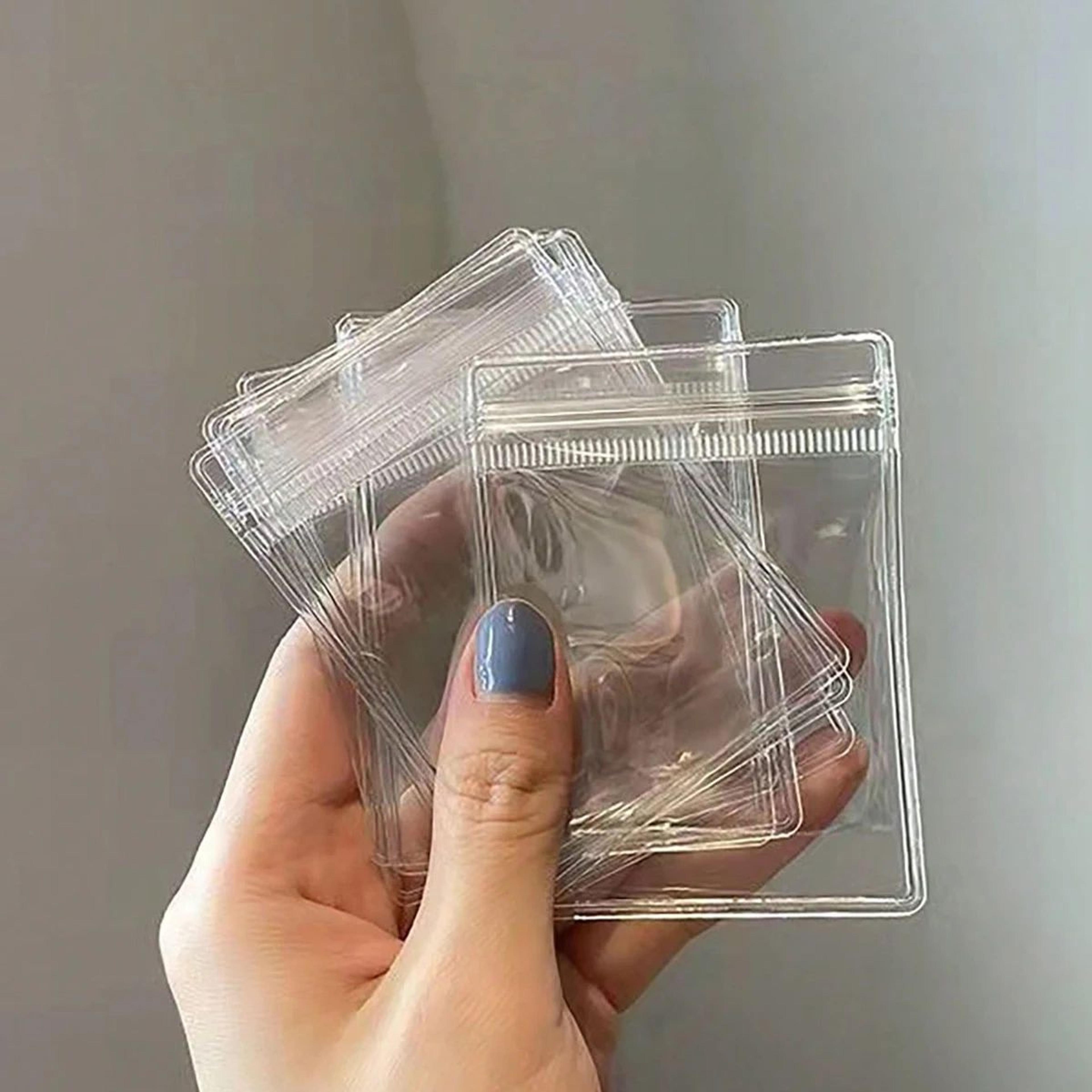 50 Piece Transparent PVC Jewelry Storage Bags For Earrings And Necklaces 1