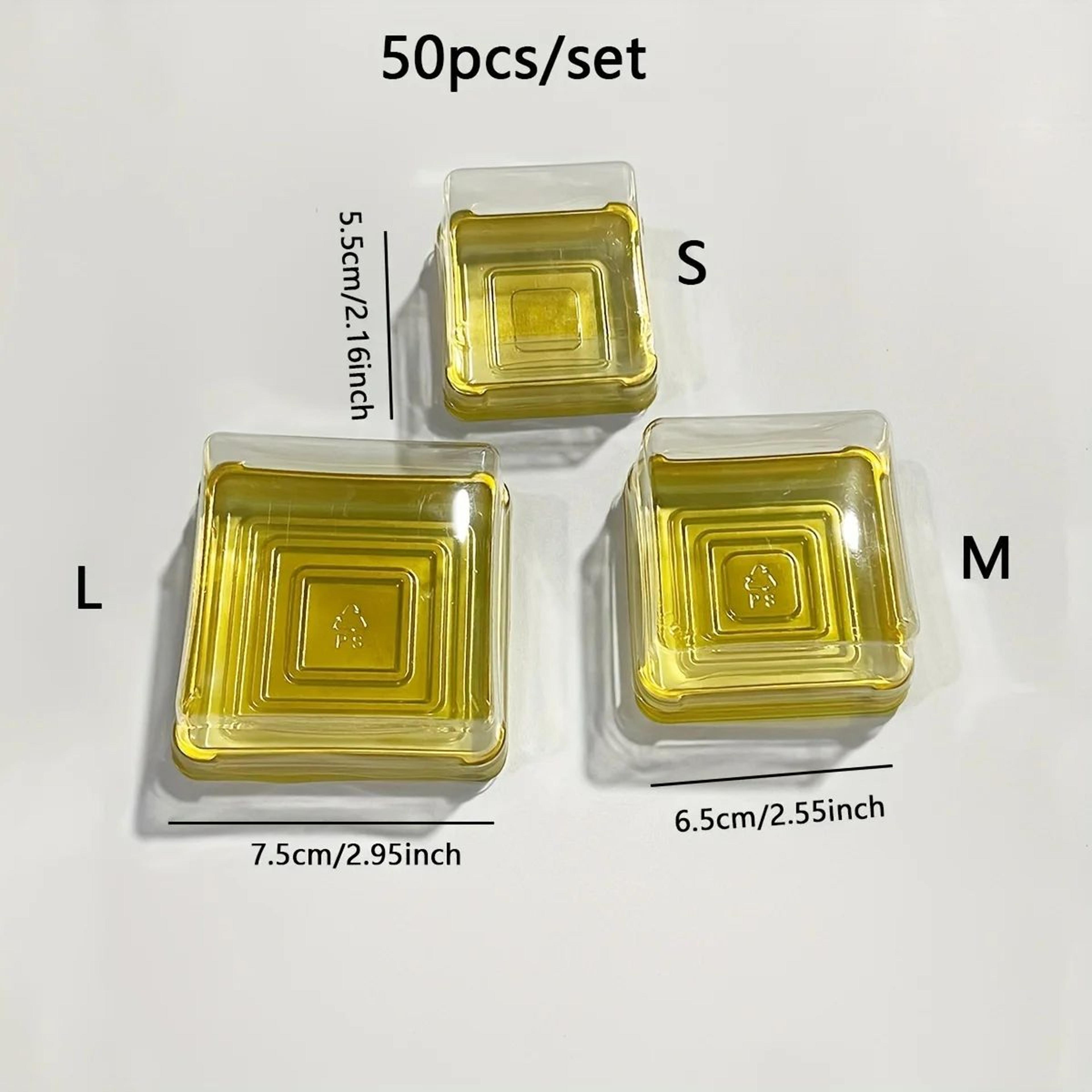 50 Piece Mini Clear Cake Boxes For Cupcakes Pastries And Party Gifts 6