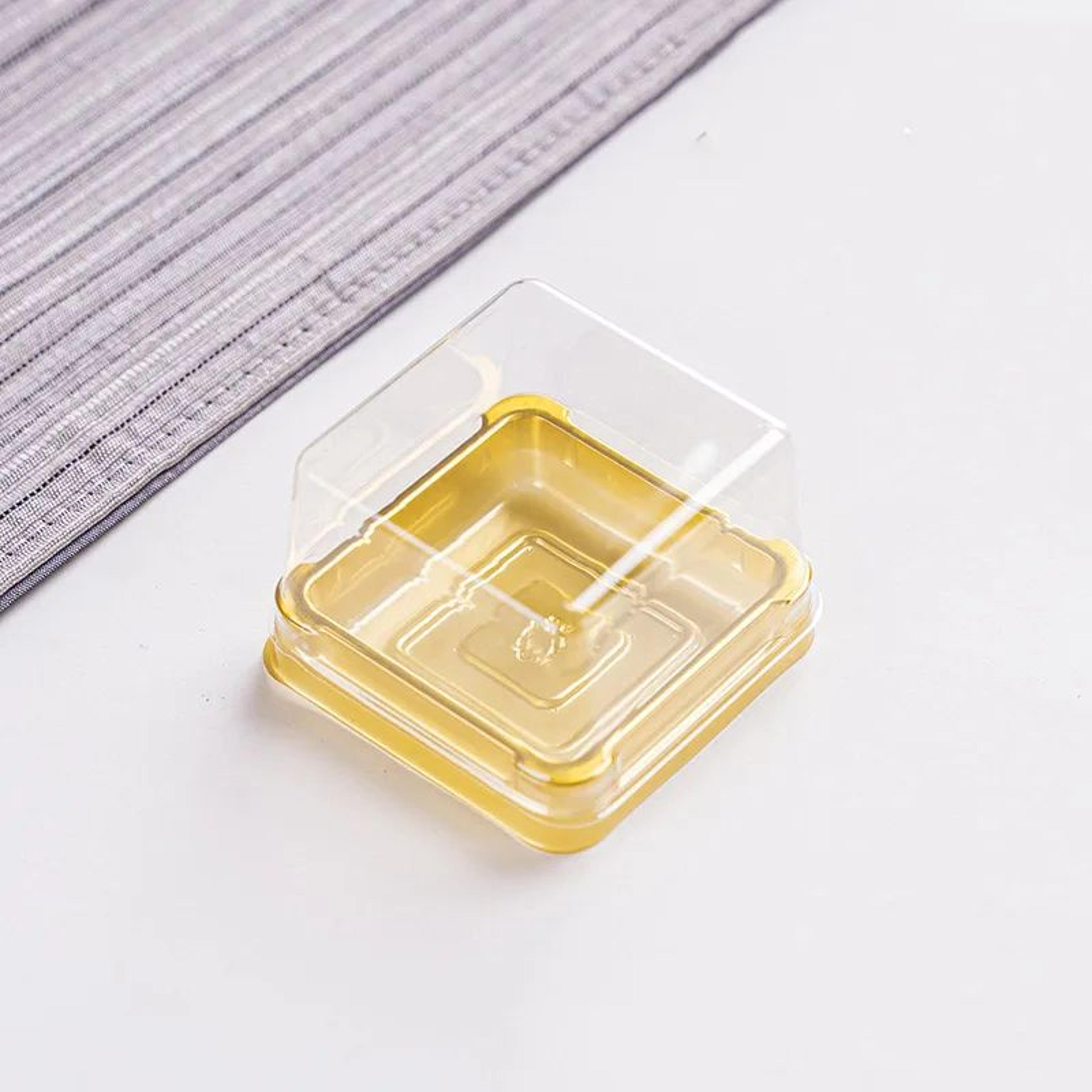 50 Piece Mini Clear Cake Boxes For Cupcakes Pastries And Party Gifts 5