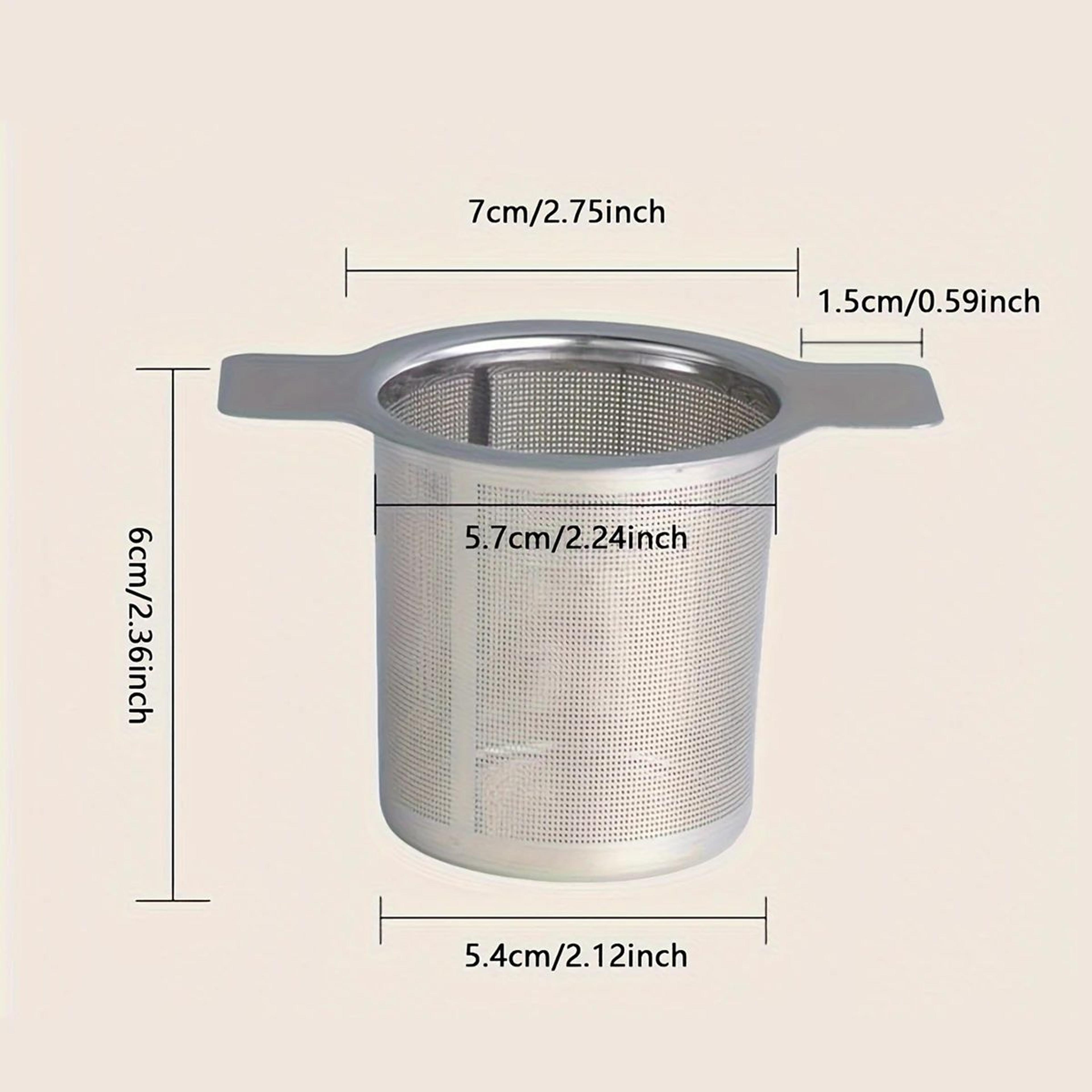 Stainless Steel Mesh Tea Infuser With Double Handles For Mugs And Teapots 4