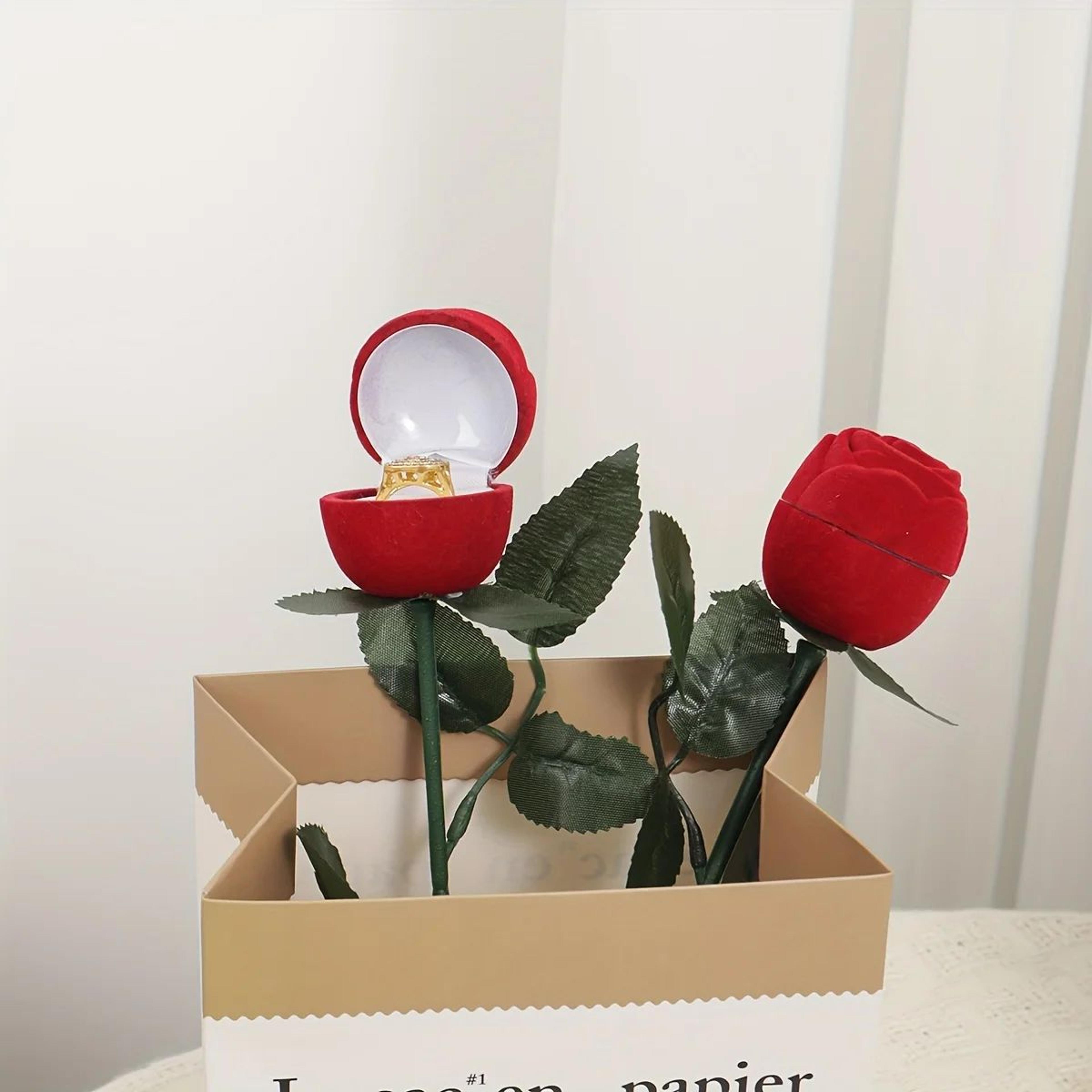 Romantic Rose Ring Box For Engagement Proposals And Wedding Gifts 1