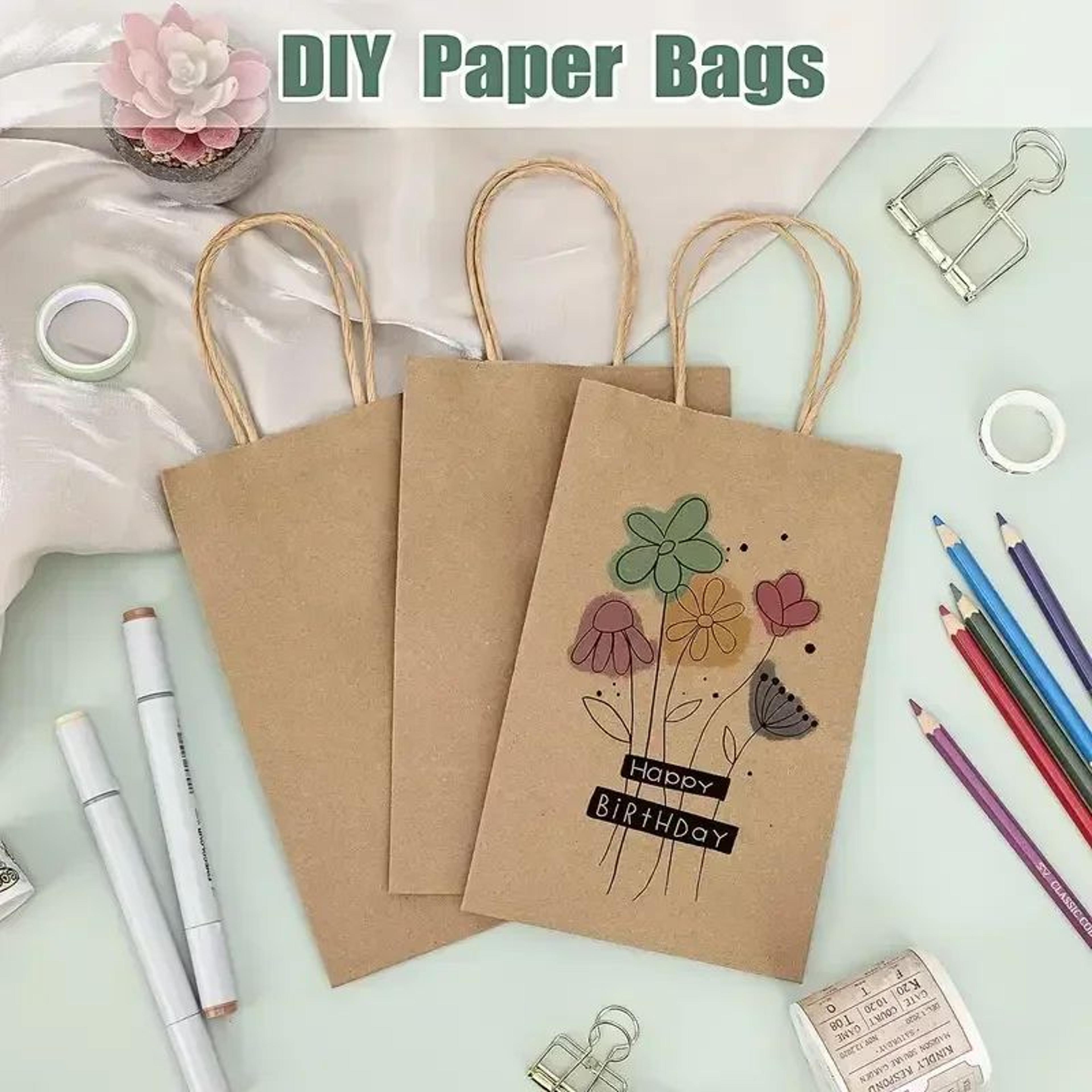 Kraft Paper Party Favor Bags For Birthday Gifts Candy And Shopping 8