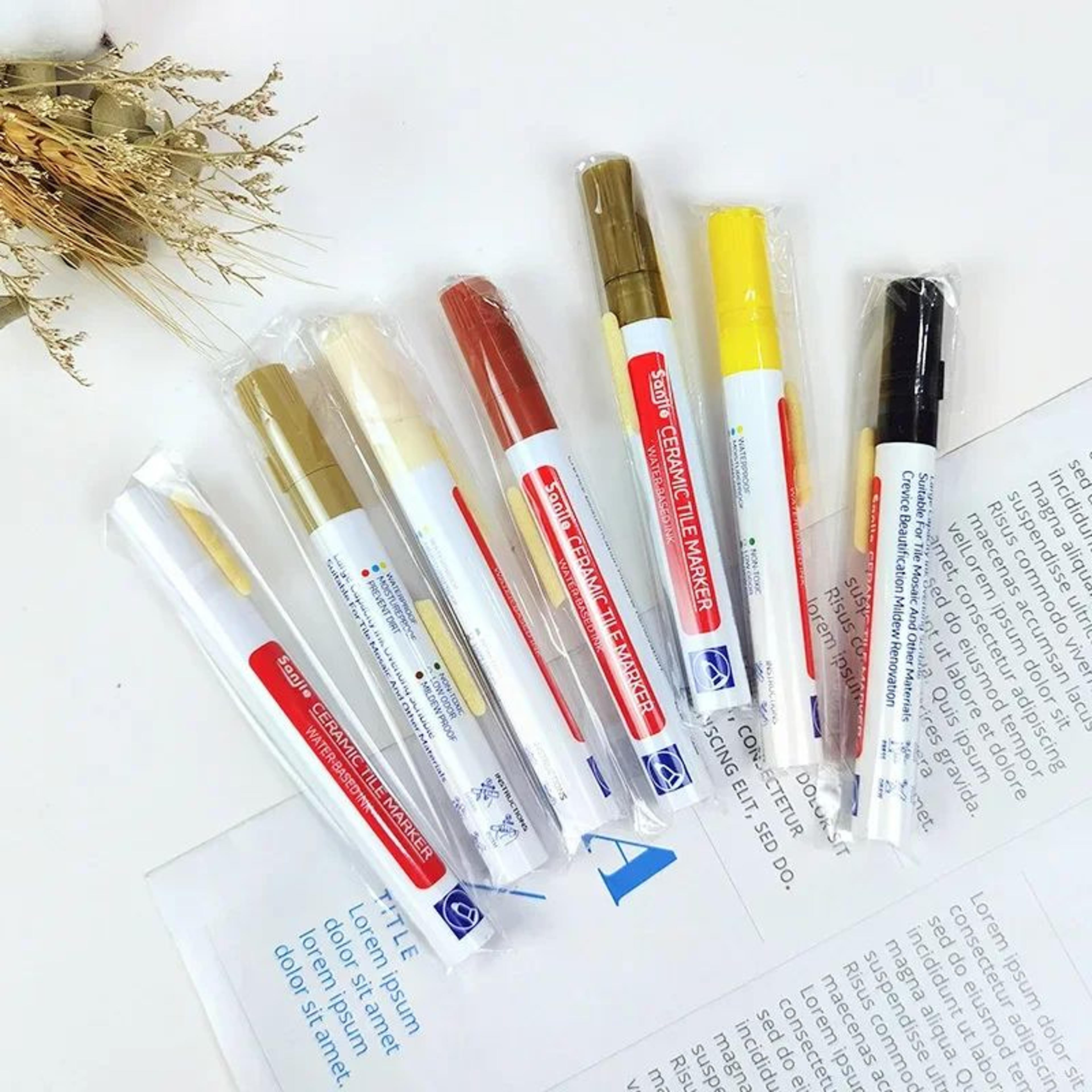 Tile Grout Refresh Marker Pens For Bathroom Wall And Floor Seams 4