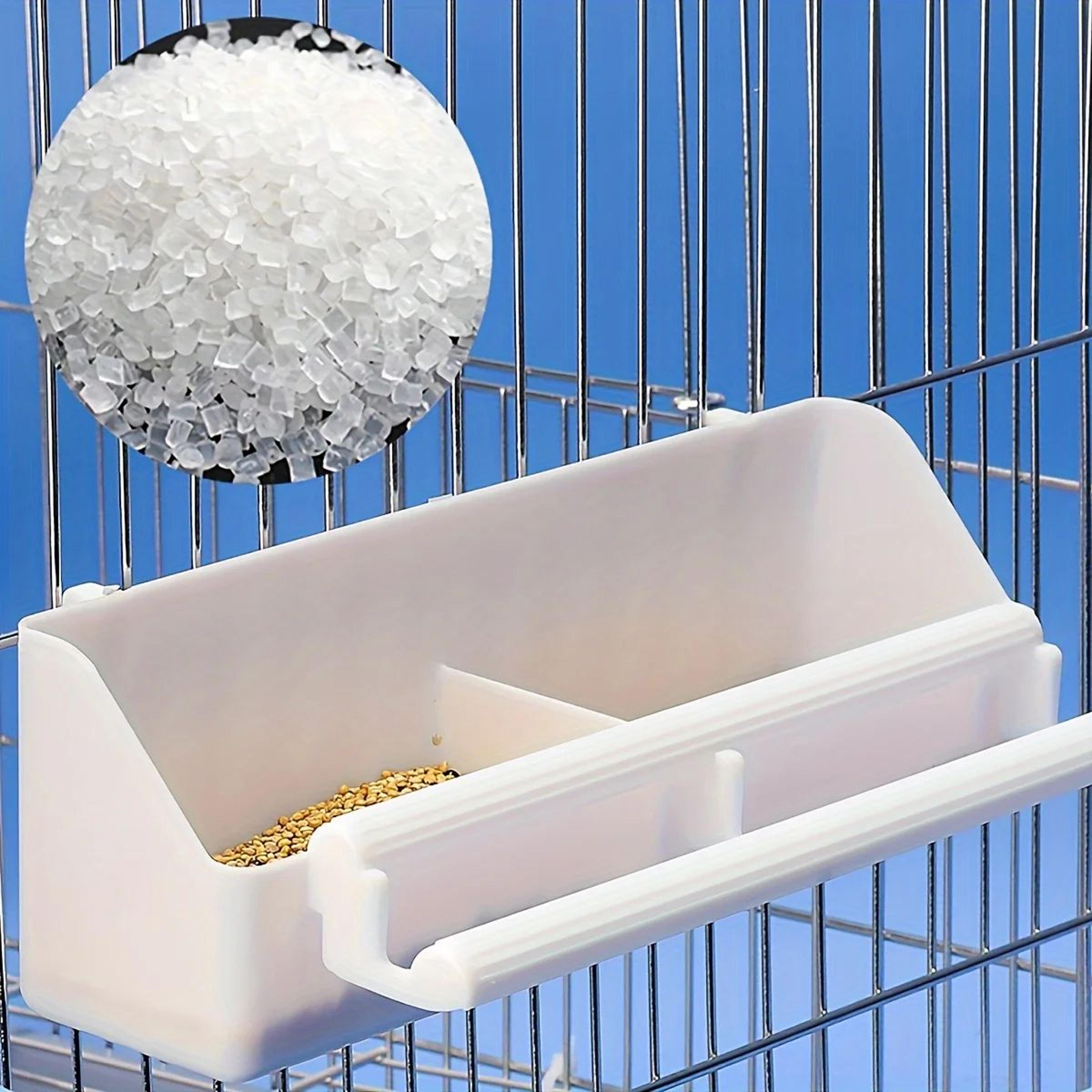 Portable Double Compartment Hanging Bird Feeder For Cage Food And Water 1