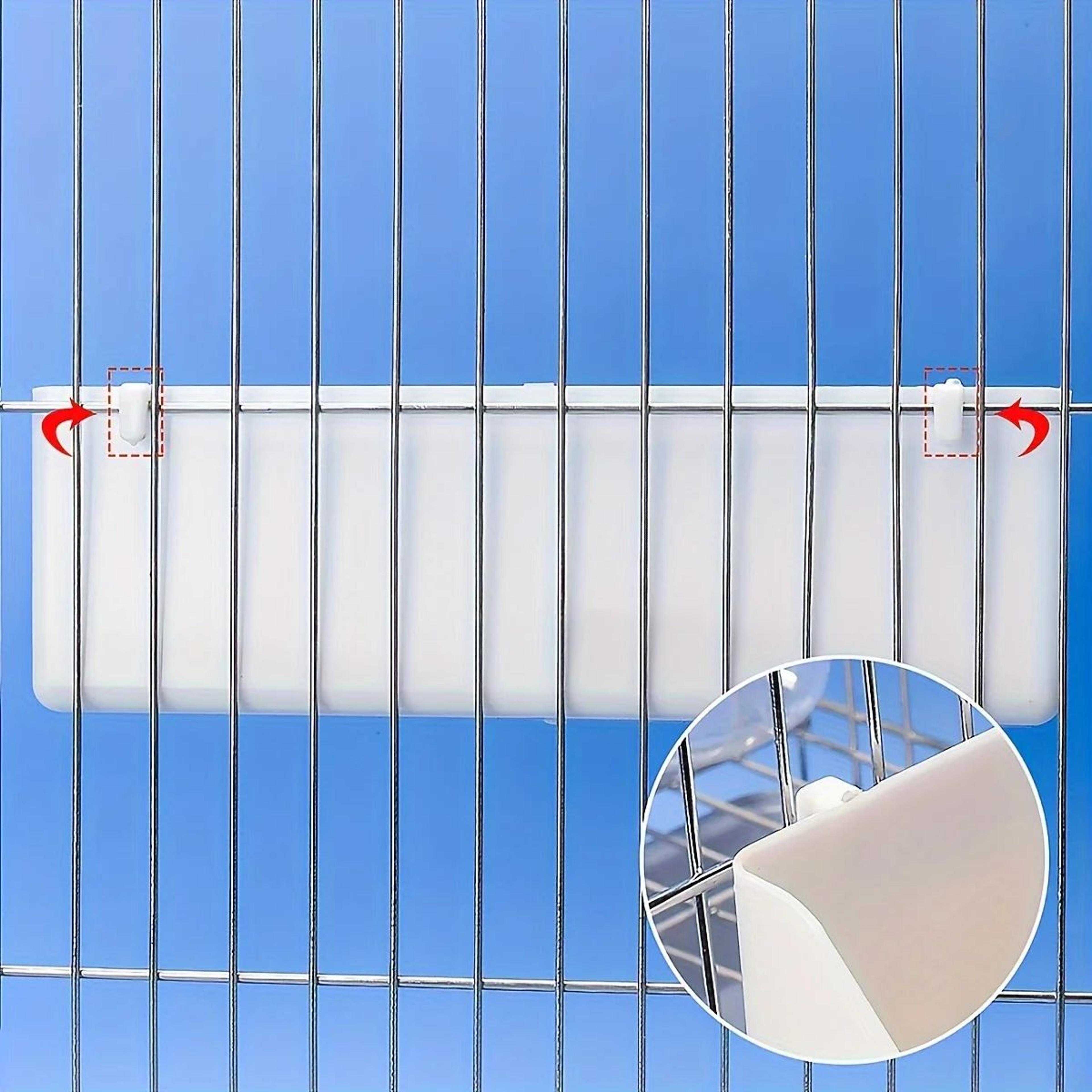 Portable Double Compartment Hanging Bird Feeder For Cage Food And Water 4