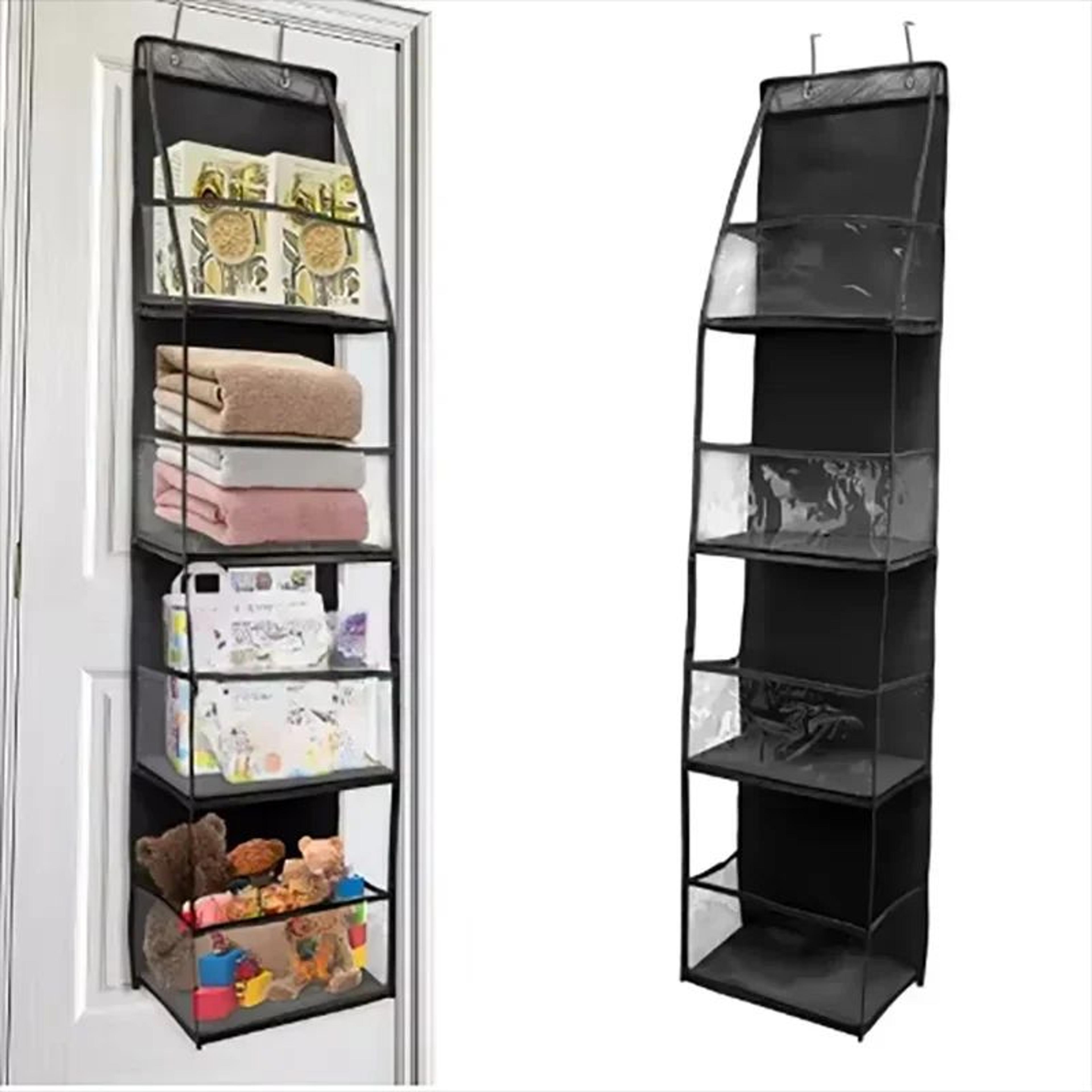 4 Or 6 Tier Hanging Fabric Door Organizer For Clothes And Toys 1