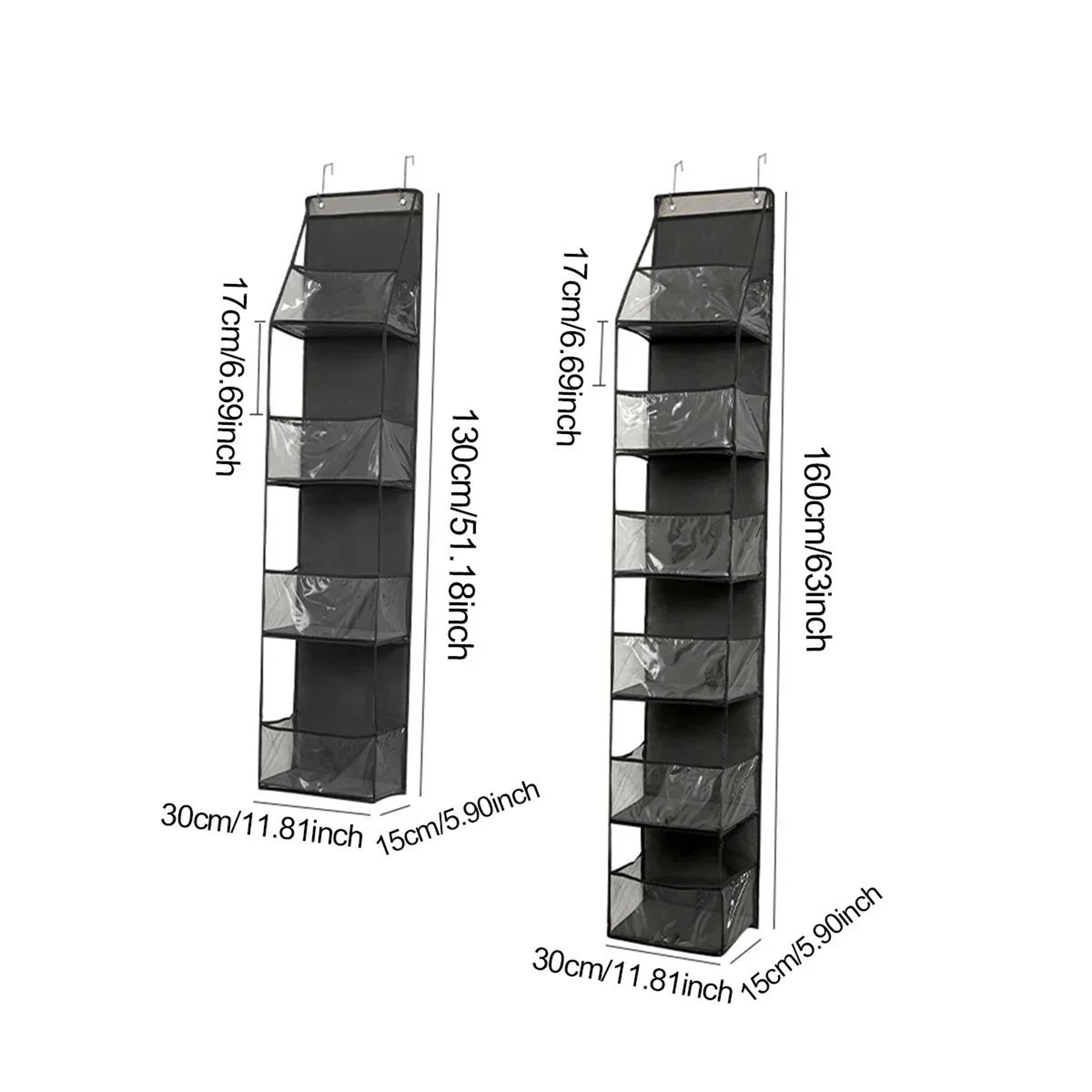 4 Or 6 Tier Hanging Fabric Door Organizer For Clothes And Toys 5