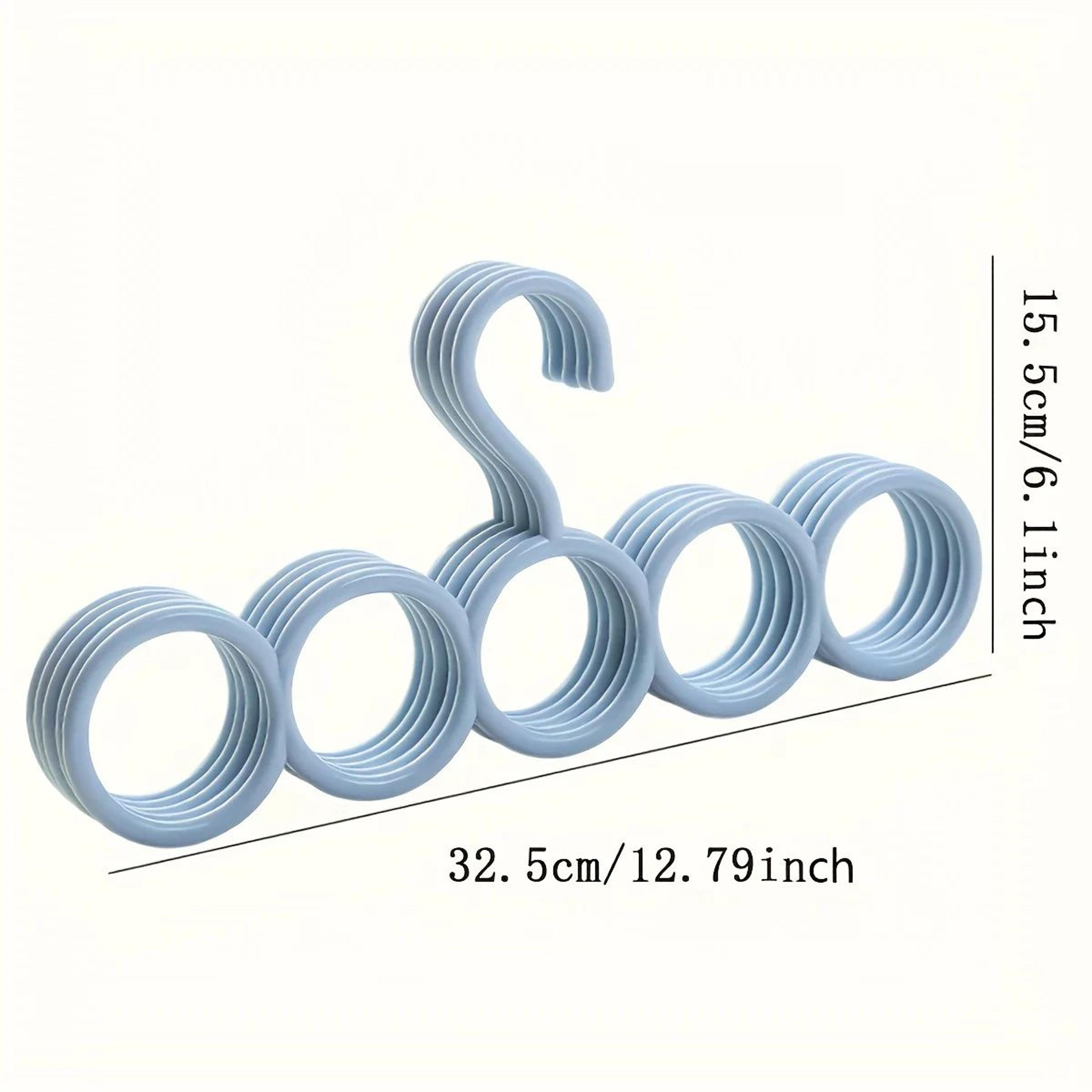 Five Ring Scarf And Clothing Storage Hanger For Closet Organization 1