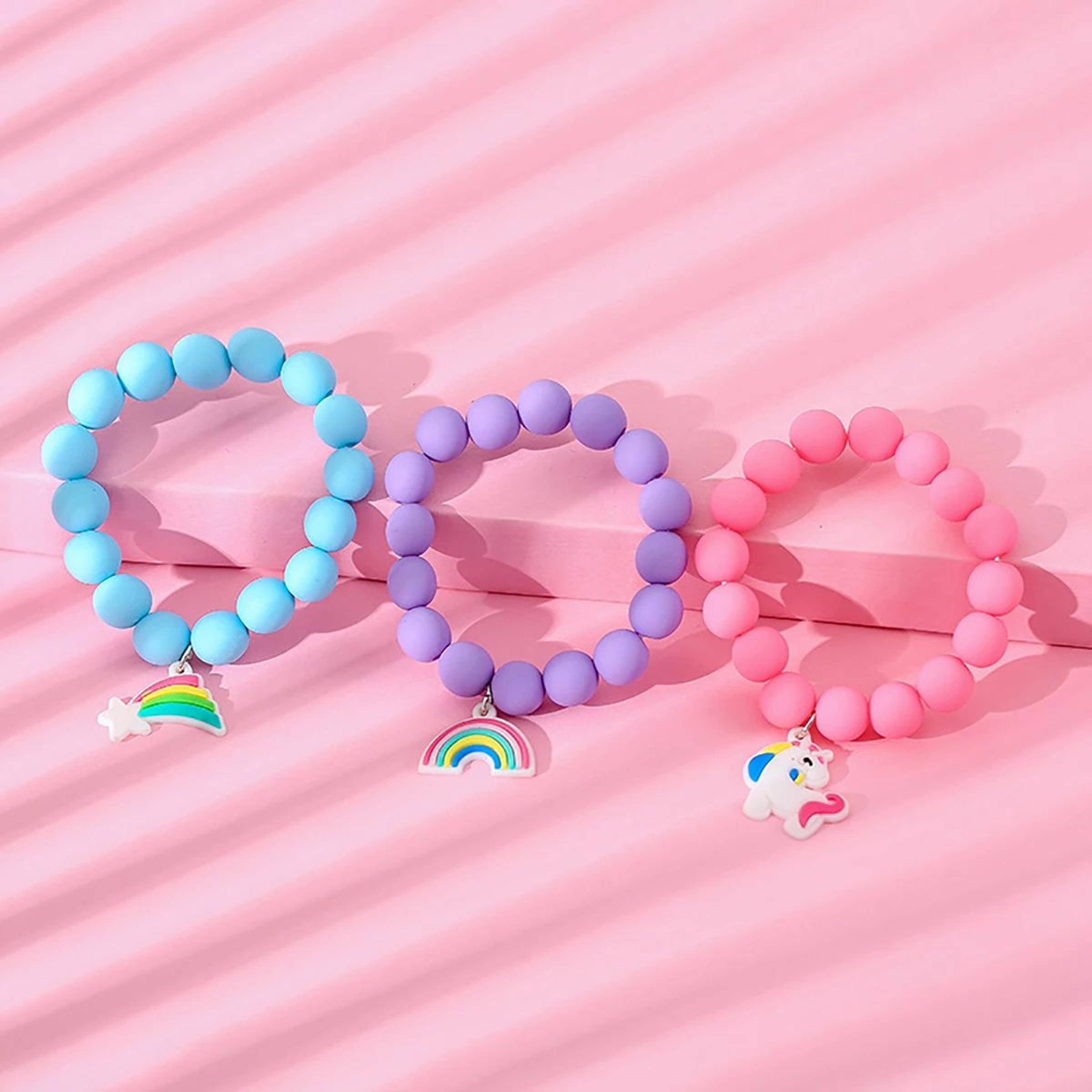 Cartoon Heart Themed Watch And Bracelet Gift Set For Students 4