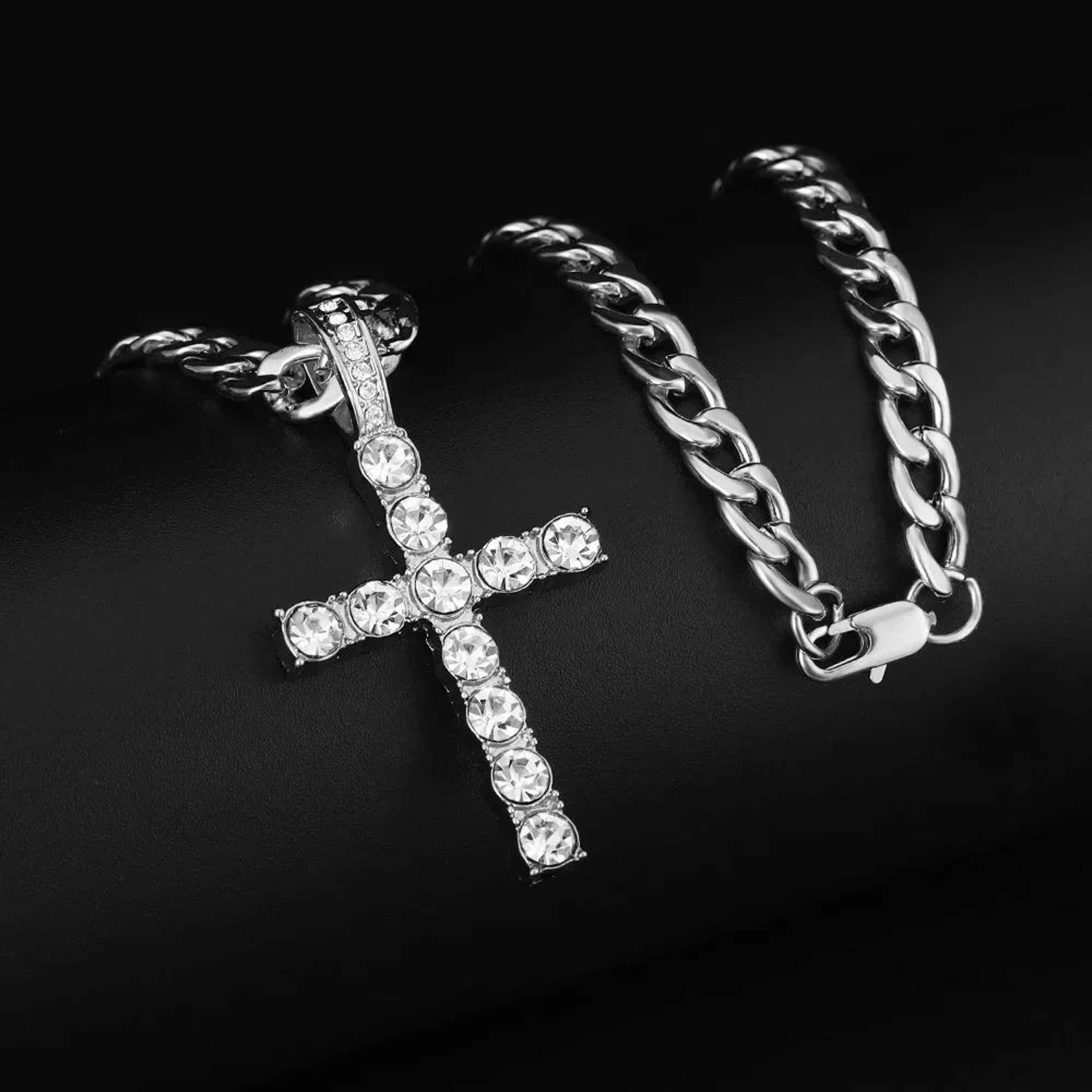 16mm Iced Out Miami Cuban Link Necklace And Bracelet Set 1