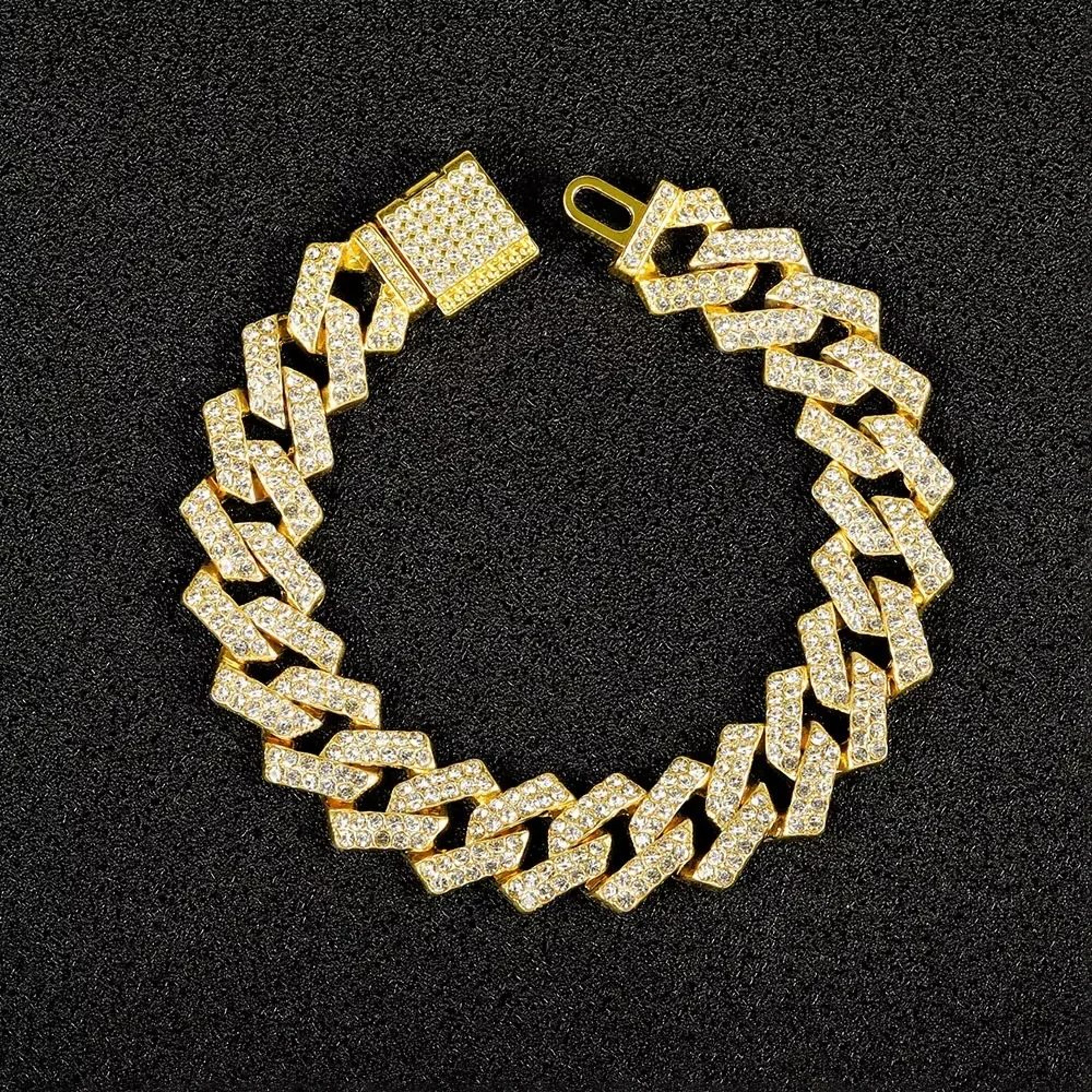 16mm Iced Out Miami Cuban Link Necklace And Bracelet Set 11
