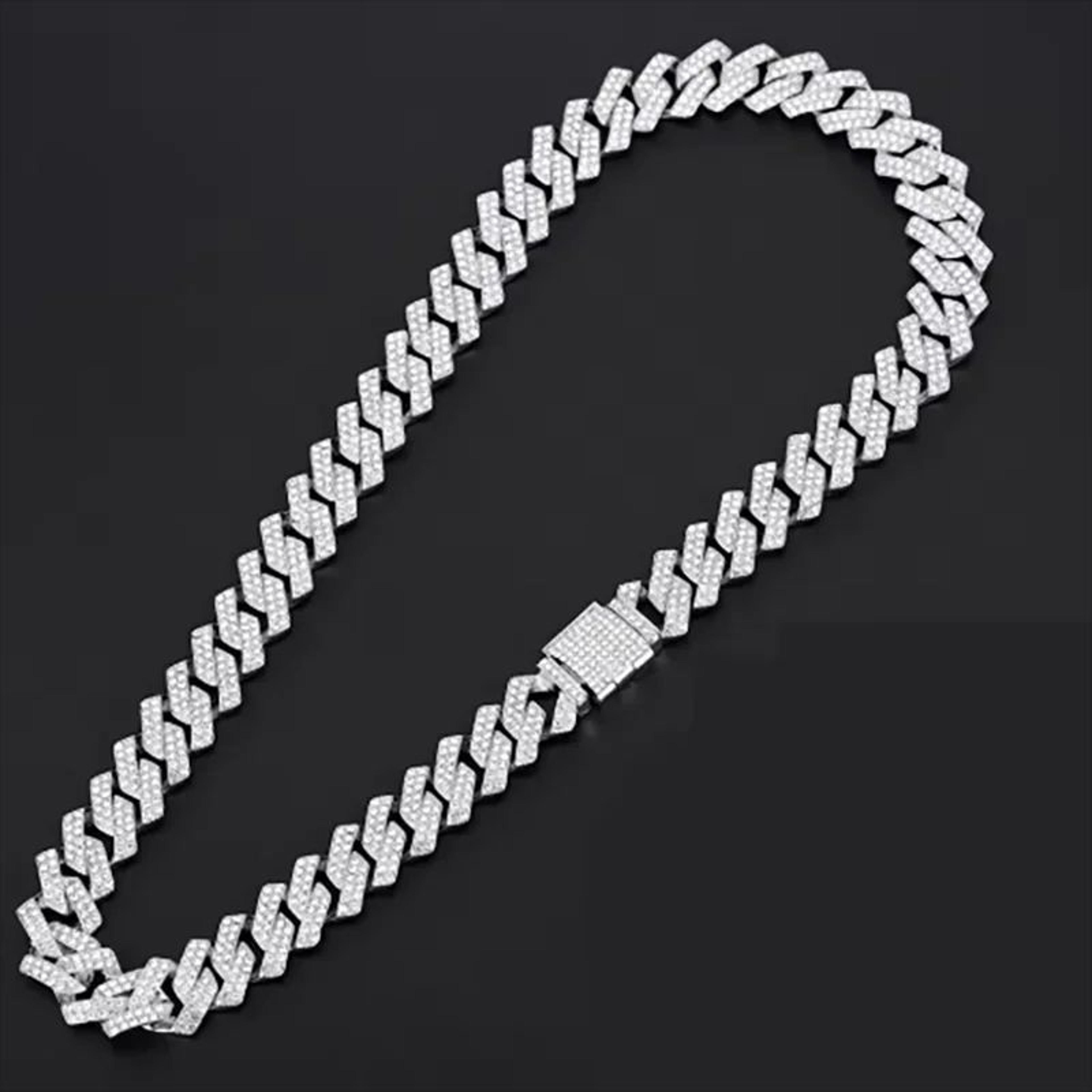 16mm Iced Out Miami Cuban Link Necklace And Bracelet Set 6