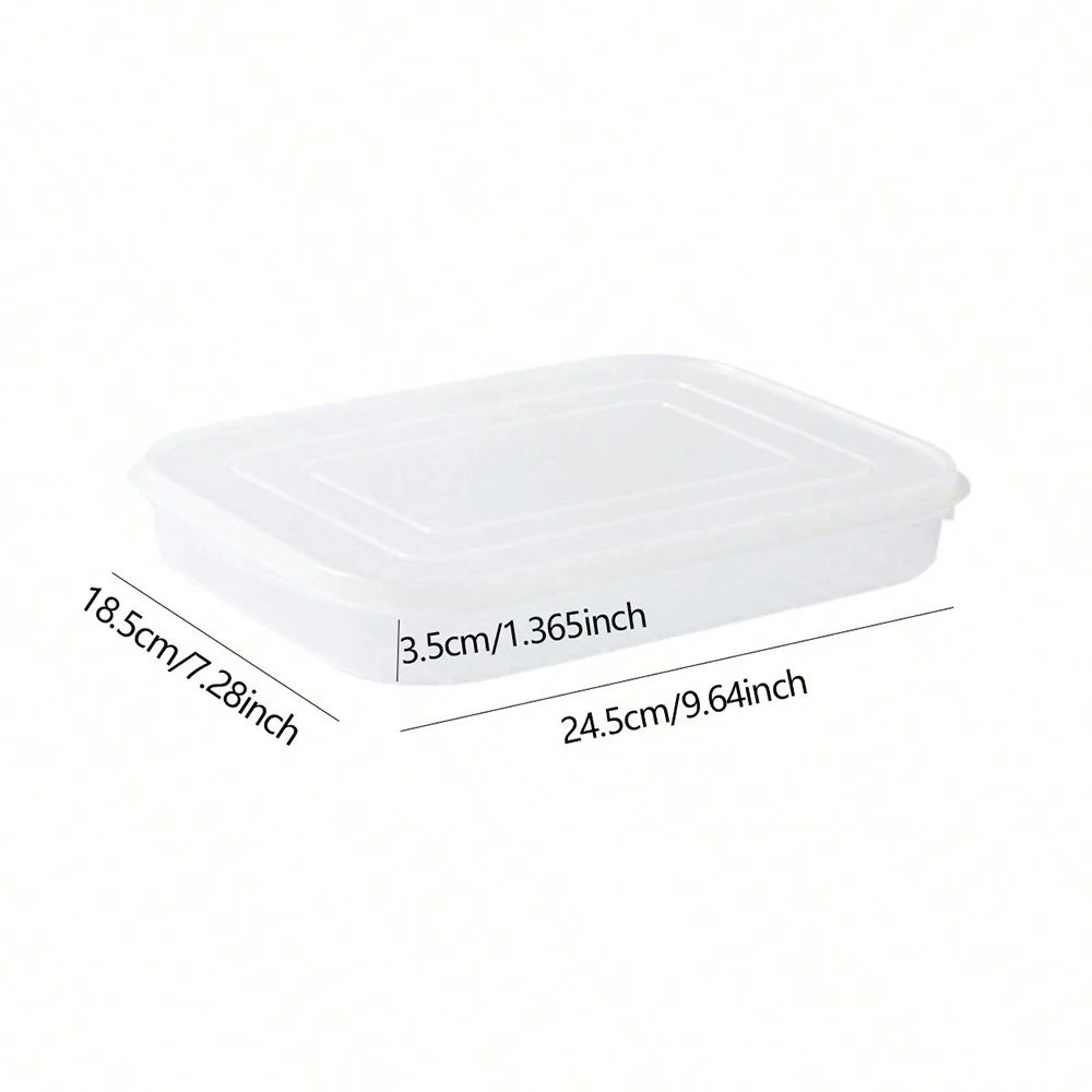 Transparent Divided Food Storage Box With Lid For Refrigerator Organization 7