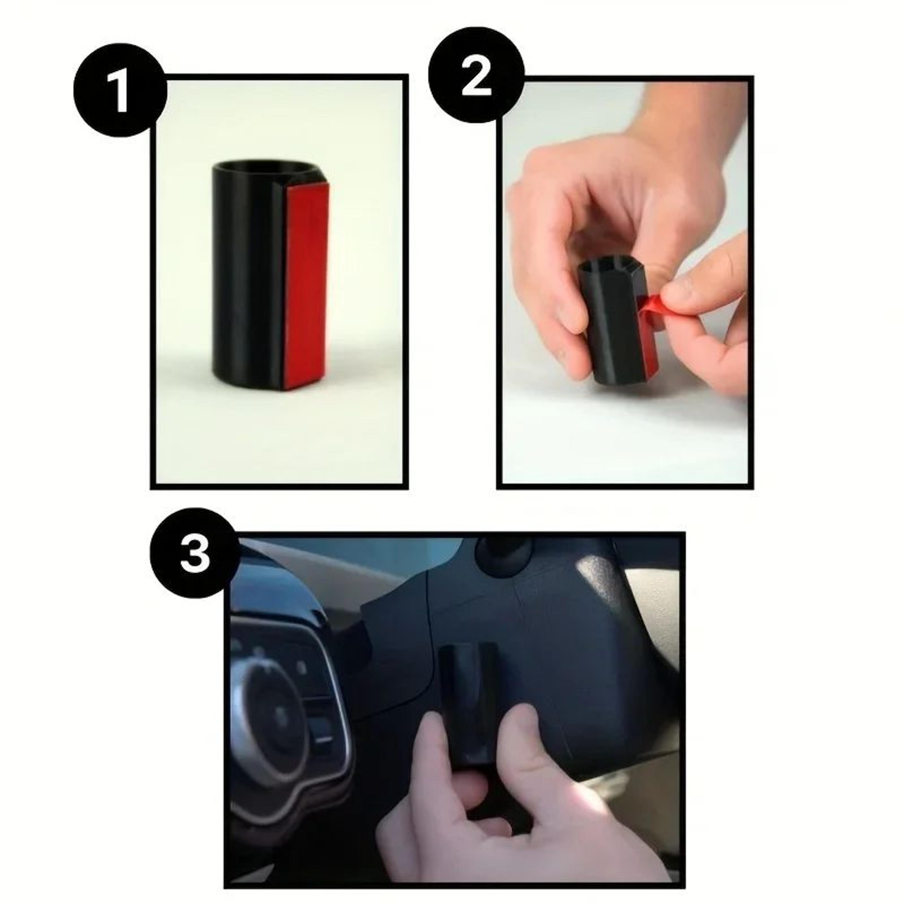 Silicone Car Lipstick Holder With Hook For Small Accessories 3